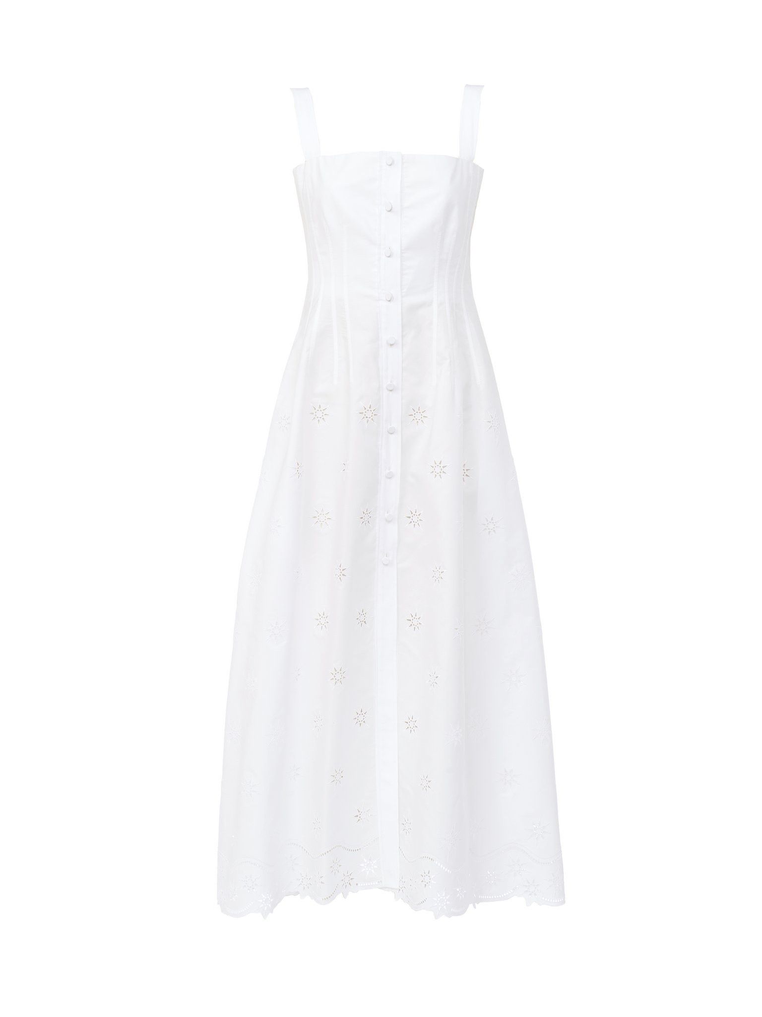 Chloe o1y0825 Midi Dress in White Size M / US 6-8 / IT 42-44 - 1 Thumbnail