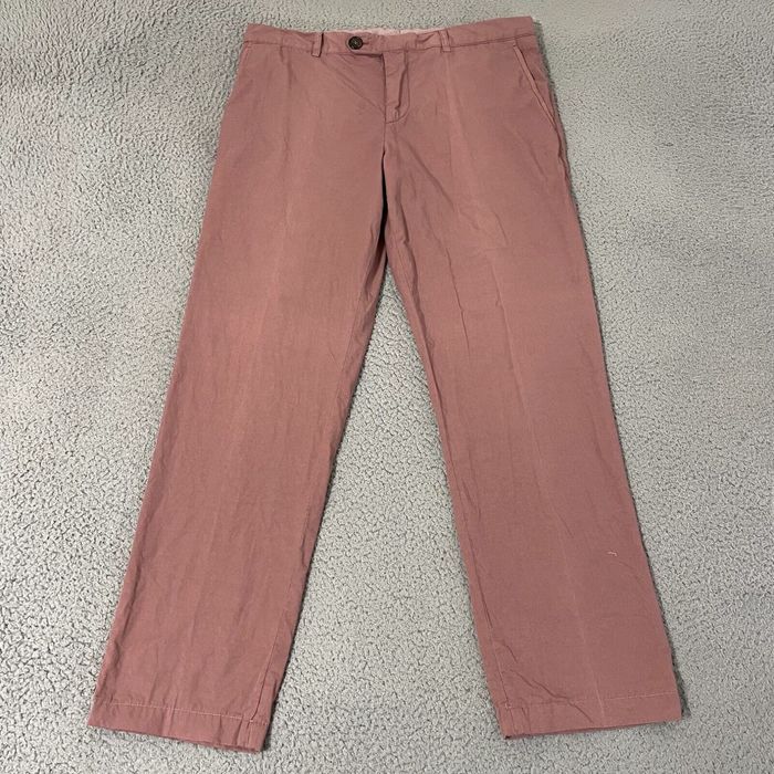 Brunello Cucinelli Brunello Cucinelli Pants Mens Size 50 34x29 Pink Salmon  Cotton Luxury Chinos