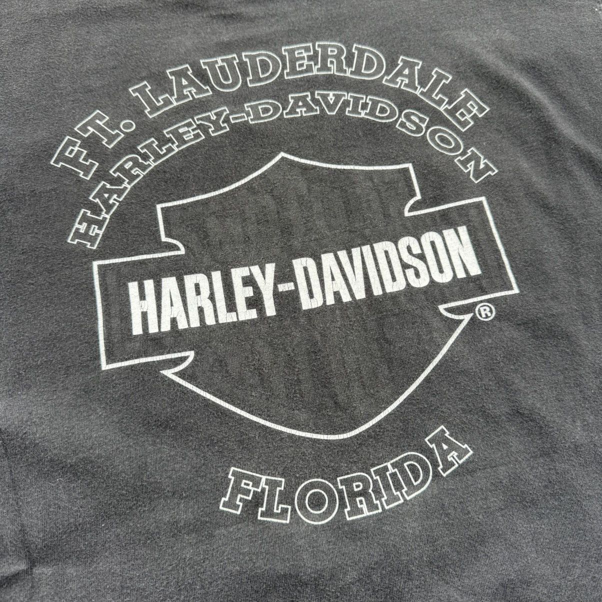 Harley Davidson Vintage Made In USA Harley Davidson Snake Barbed Wire Tshirt Size US XL / EU 56 / 4 - 6 Thumbnail