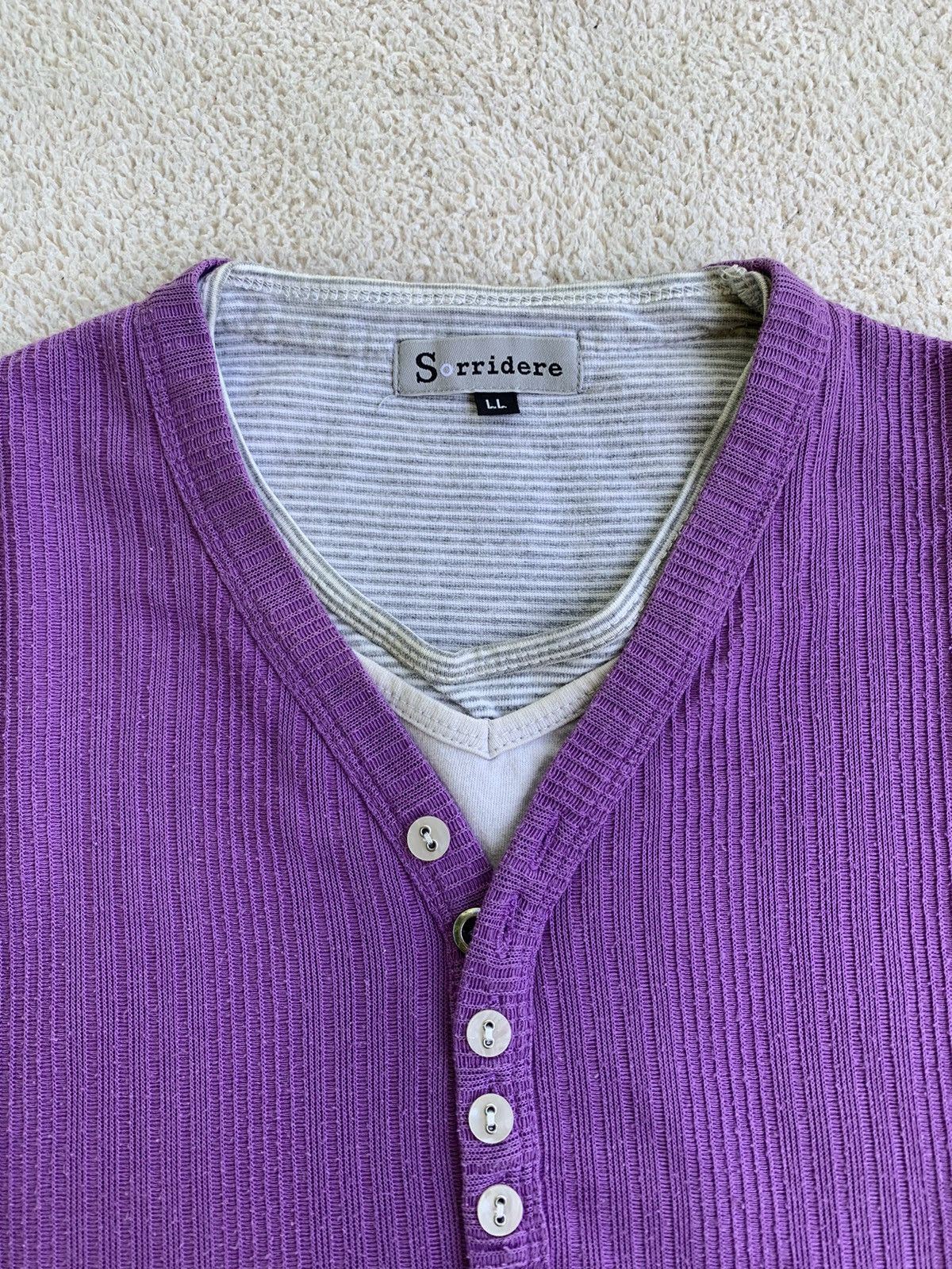 If Six Was Nine × Japanese Brand × Le Grande Bleu (L.G.B.) Japanese Sorridere Double Layer Long sleeve Size US L / EU 52-54 / 3 - 4 Thumbnail