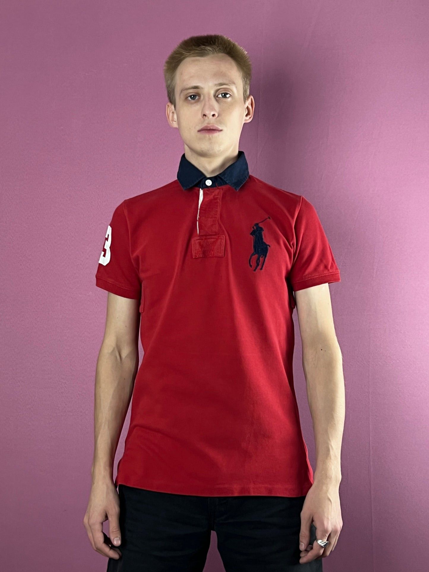 Polo Ralph Lauren × Vintage 90s Polo by Raplh Lauren Big Pony #3 Men's Polo Shirt - S Size US S / EU 44-46 / 1 - 2 Thumbnail