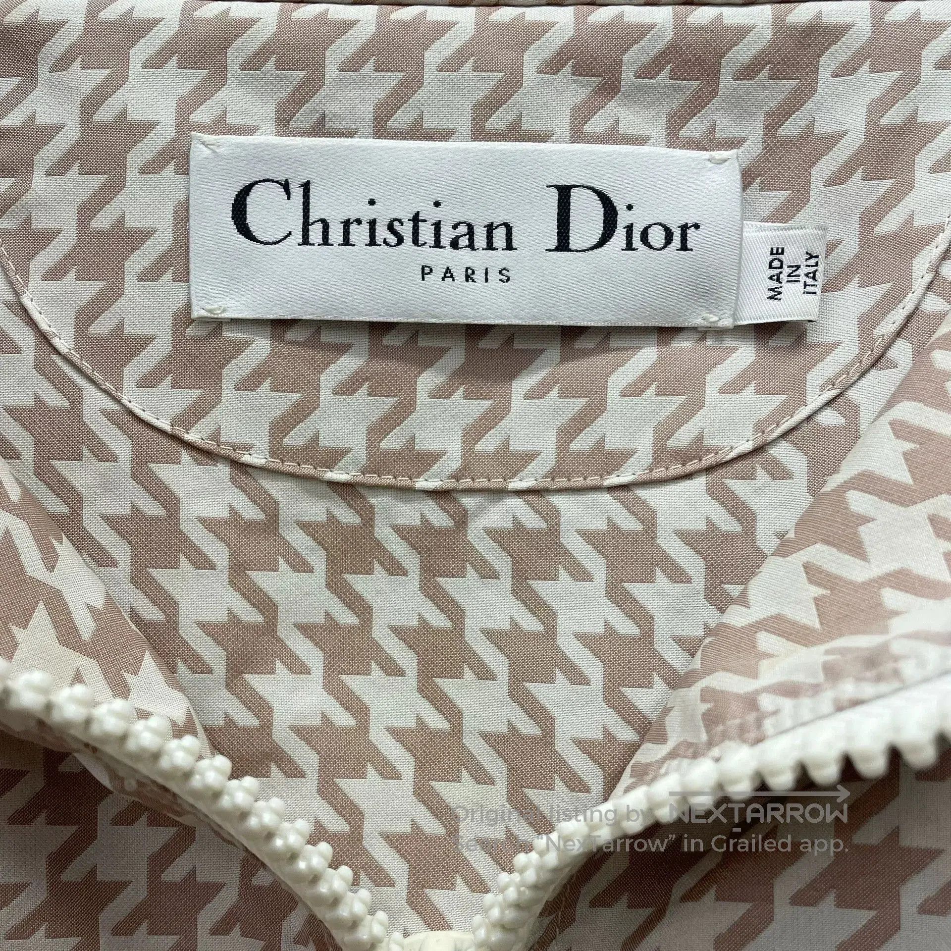 Dior Dior Houndstooth Hooded Windbreaker. Size US XS / EU 42 / 0 - 5 Thumbnail