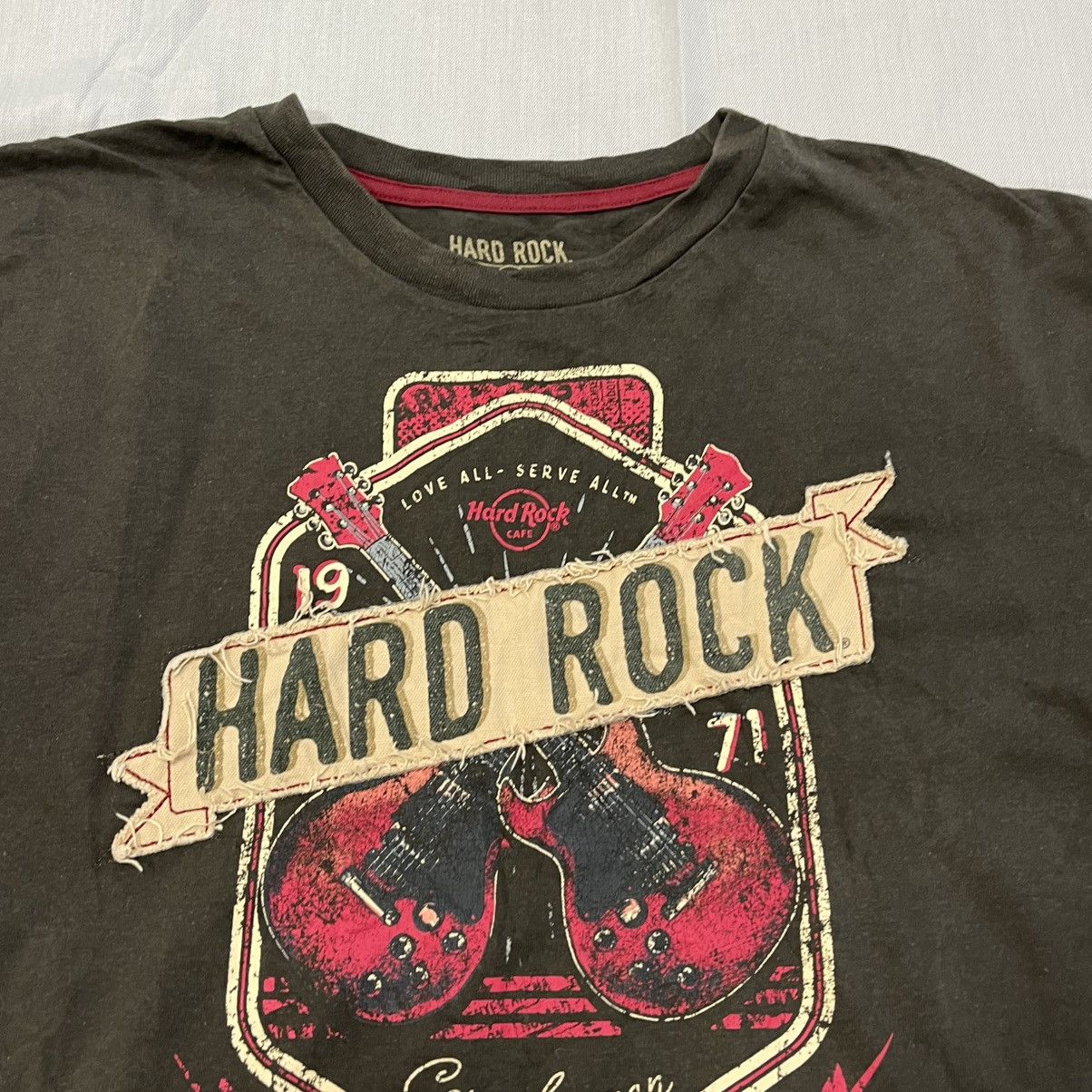 Hard Rock Cafe Hard Rock Green khaki tee t-shirt Size US L / EU 52-54 / 3 - 2 Thumbnail
