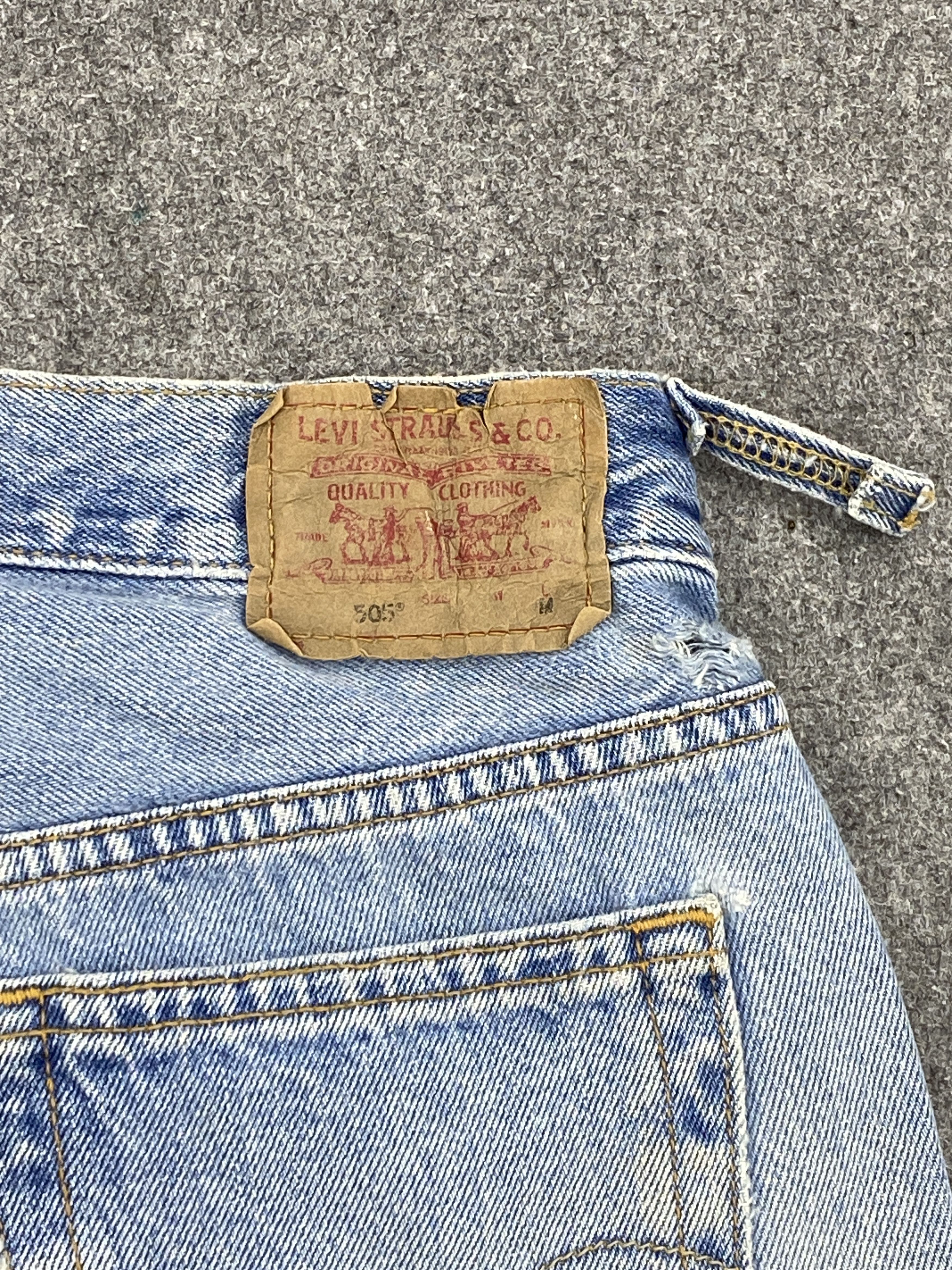 Levi's Light Wash Vintage levis 505 Flare Denim DP2636 Size US 28 / EU 44 - 5 Thumbnail