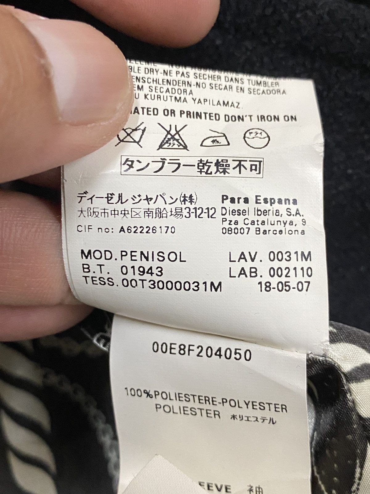 Diesel Diesel Wool Jacket - Avant Garde Size XS / US 0-2 / IT 36-38 - 16 Thumbnail