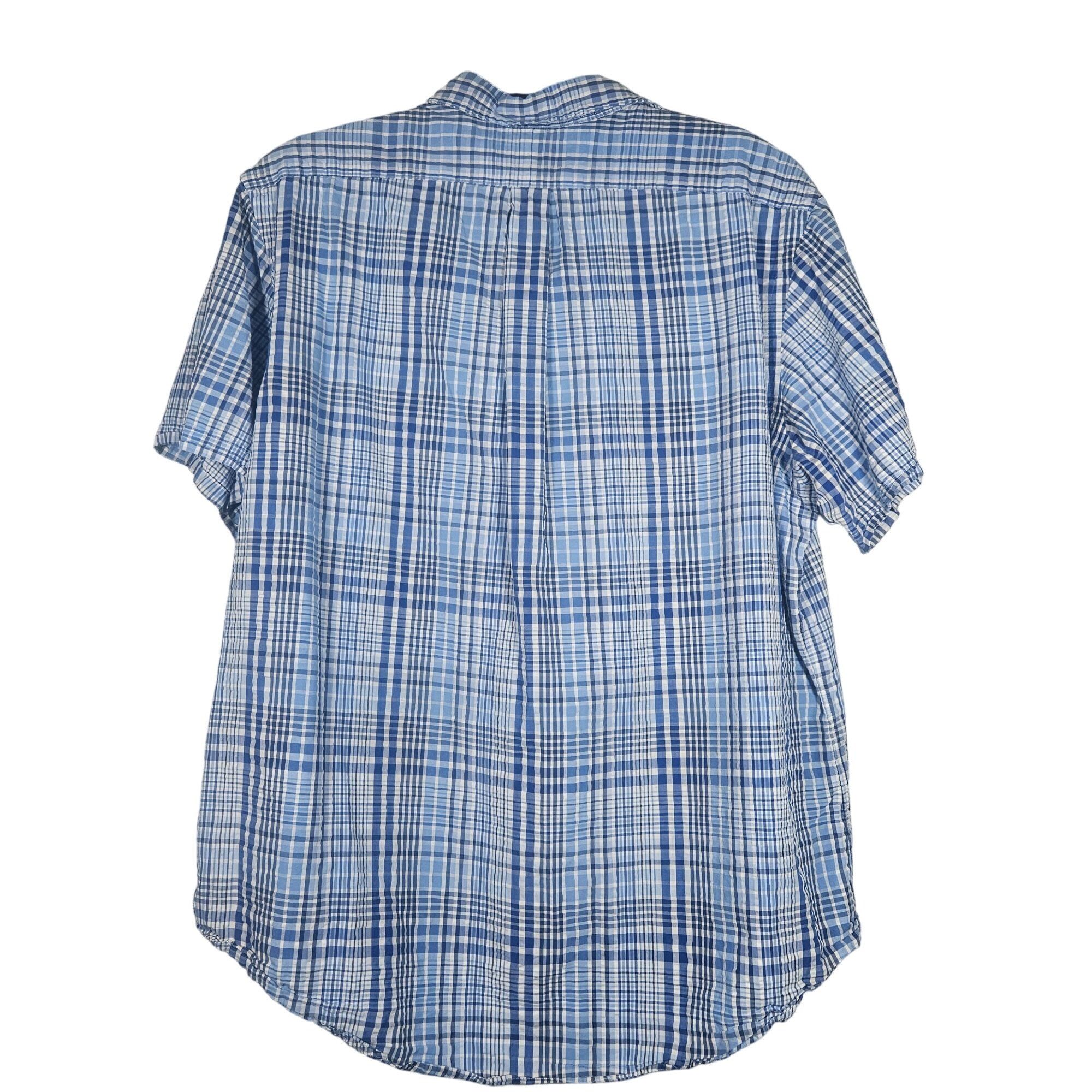 Ralph Lauren Ralph Lauren Mens Blue Plaid Shirt XL Y2K Preppy Classic Fit Size US XL / EU 56 / 4 - 3 Thumbnail
