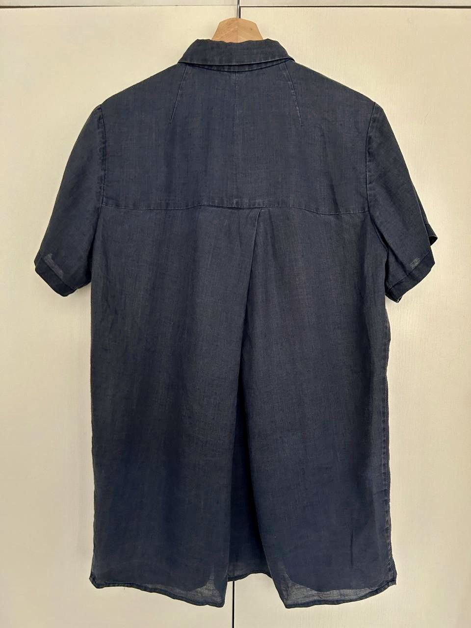 The Viridi-anne Avialae Artisanal Washed Ramie Buttoned Navy Shirt Size 3/M Size US M / EU 48-50 / 2 - 2 Thumbnail
