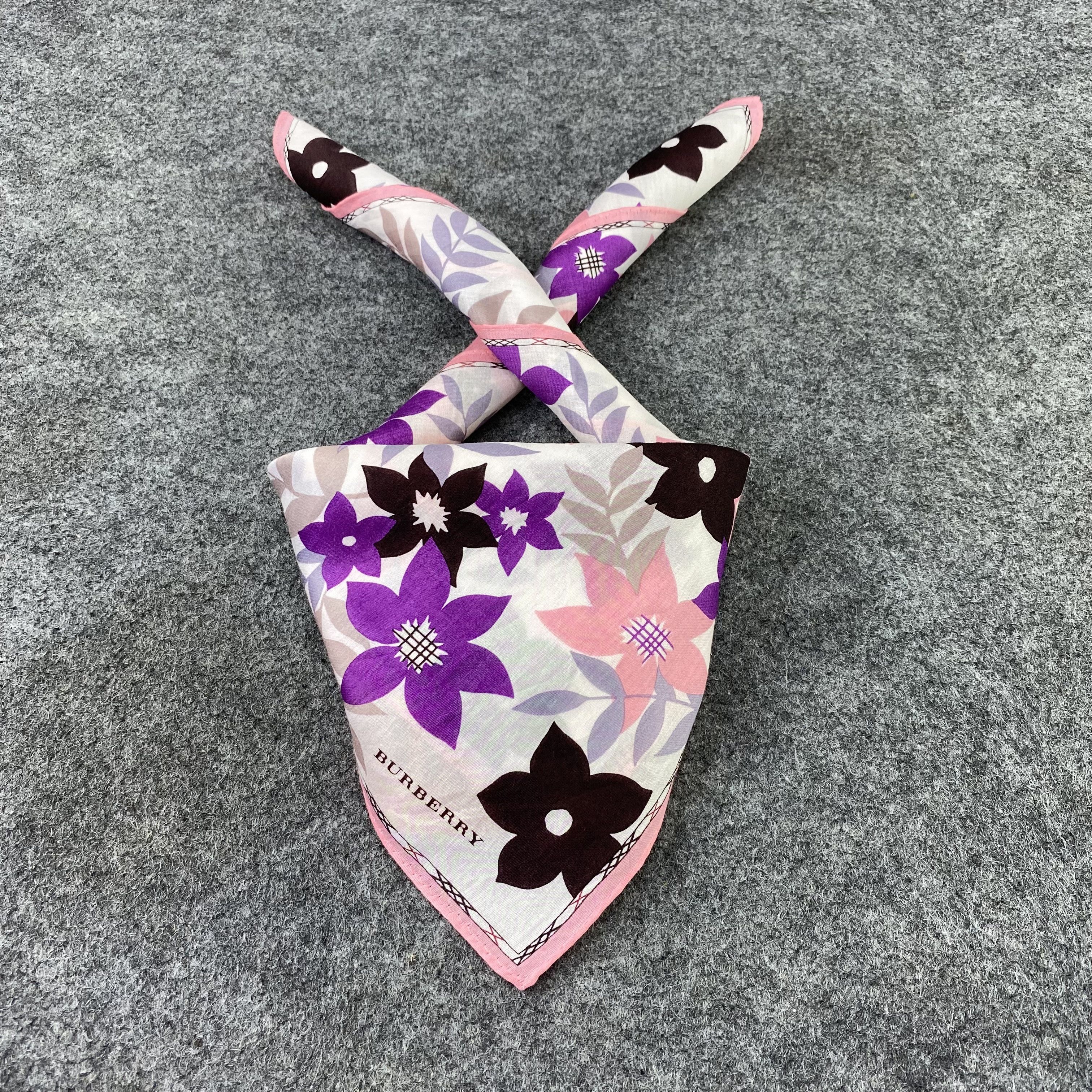 Burberry × Vintage Burberry Handkerchief / Bandana / Neckerchief-B972 Size ONE SIZE - 2 Thumbnail