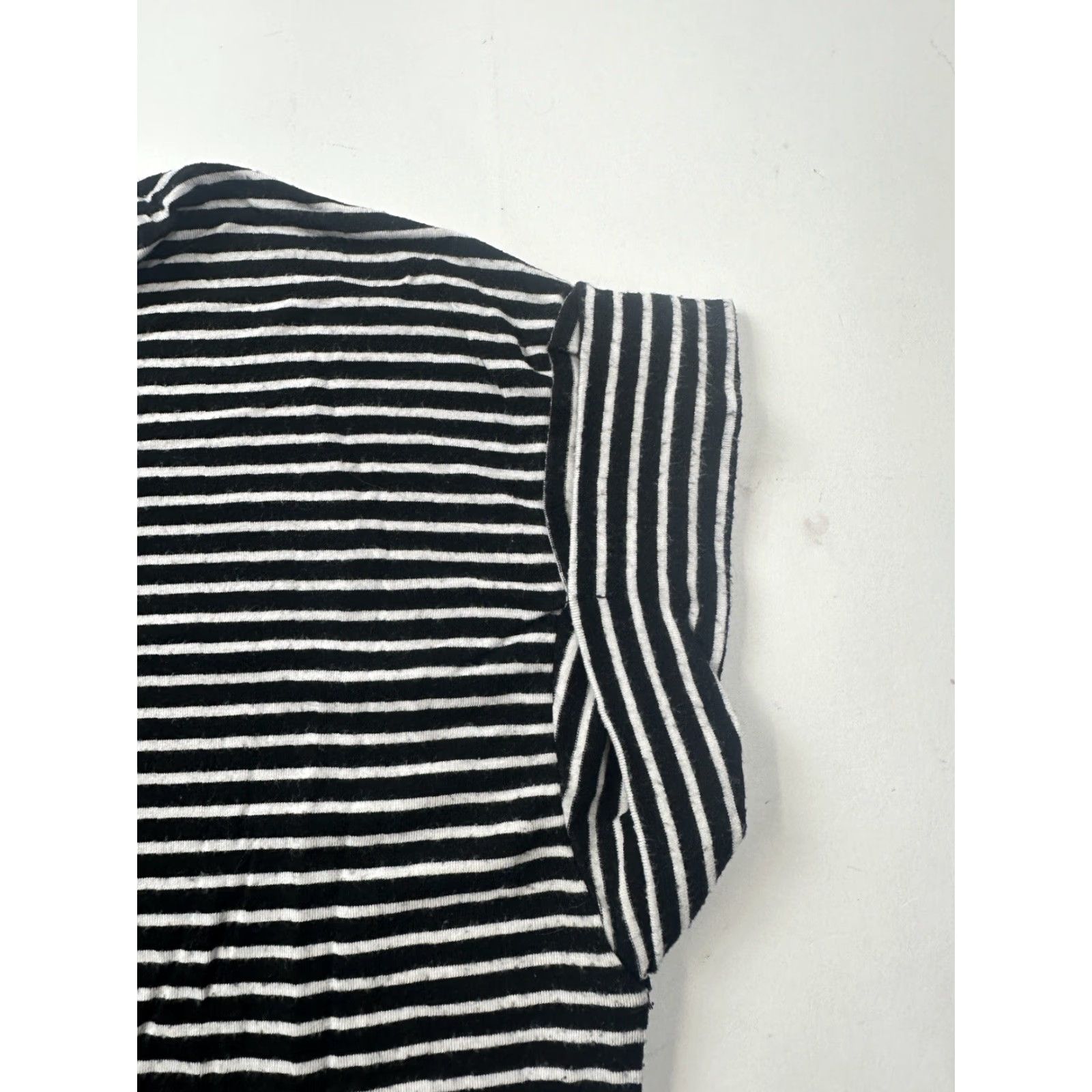 Brandy Melville Brandy Melville Shirt Womens One Size OS Black White Striped Pullover Italy Size ONE SIZE - 3 Thumbnail