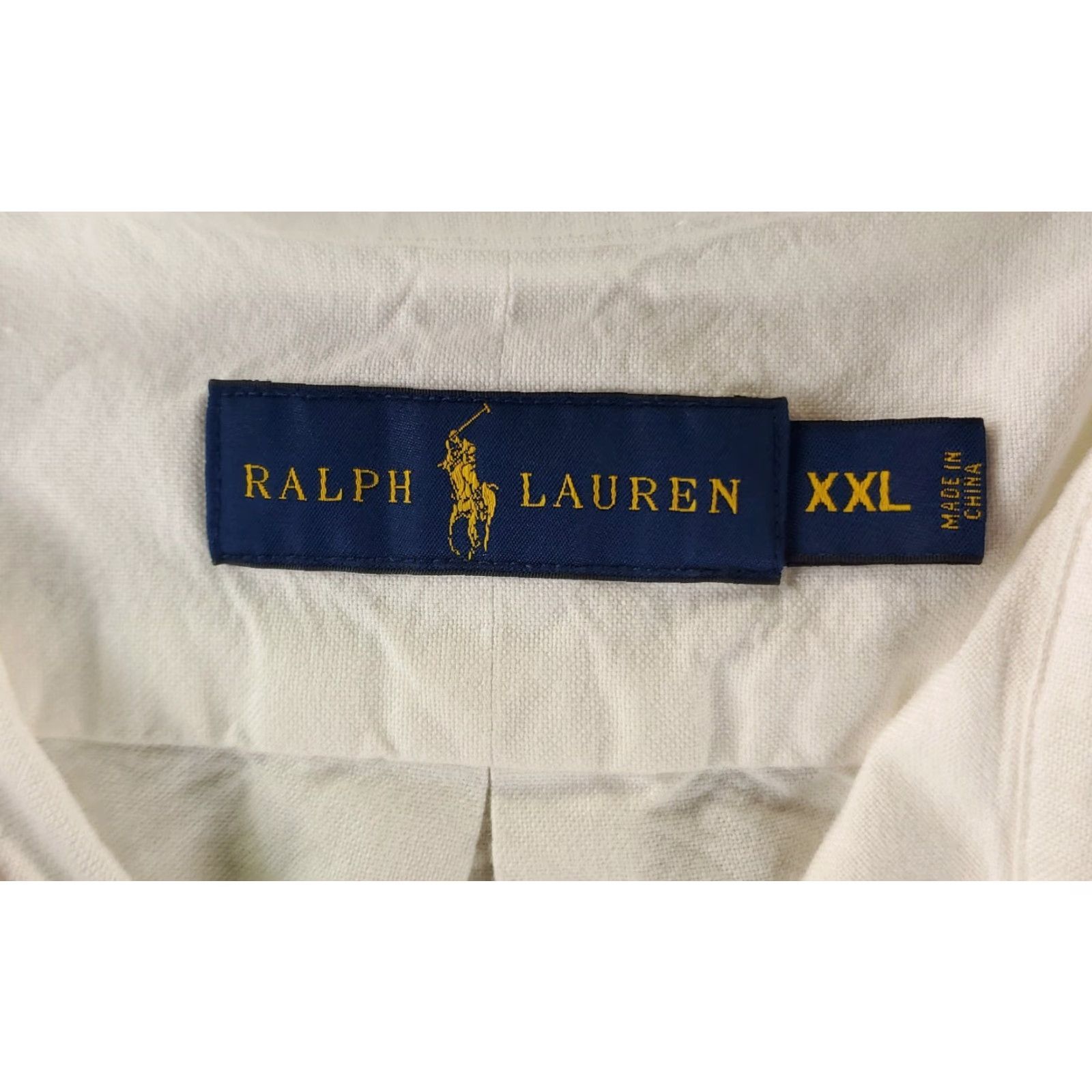 Ralph Lauren Ralph Lauren Shirt Button Down Short Sleeve Striped Blue White Mens XXL 2XL White Size US XXL / EU 58 / 5 - 2 Thumbnail