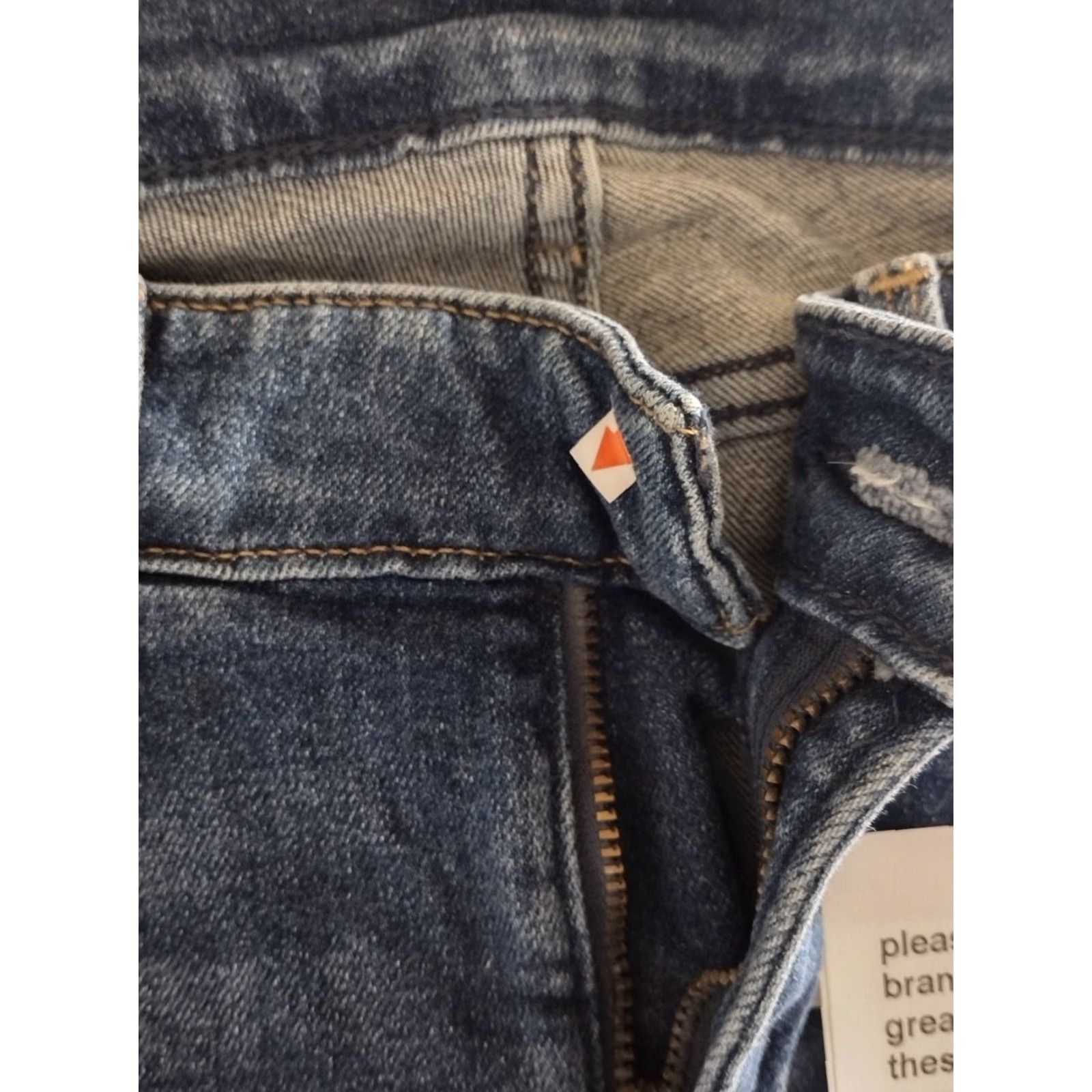 Denime Unbranded Men's Blue Denim Cropped Jeans 26x36 Regular Stretch 5-Pocket Denim Blue 90s Theme Mens Size US 26 / EU 42 - 3 Thumbnail