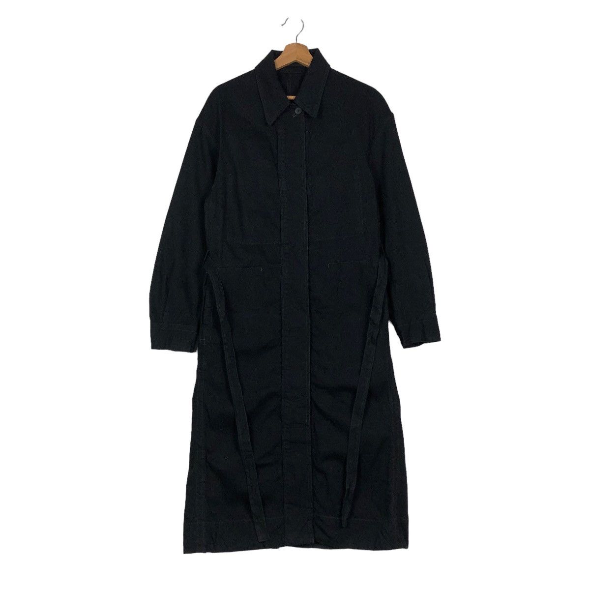 Japanese Brand 🔥Vintage Long Jacket Chore Rich Black Uniqlo Undercover Jpn Size US M / EU 48-50 / 2 - 1 Thumbnail