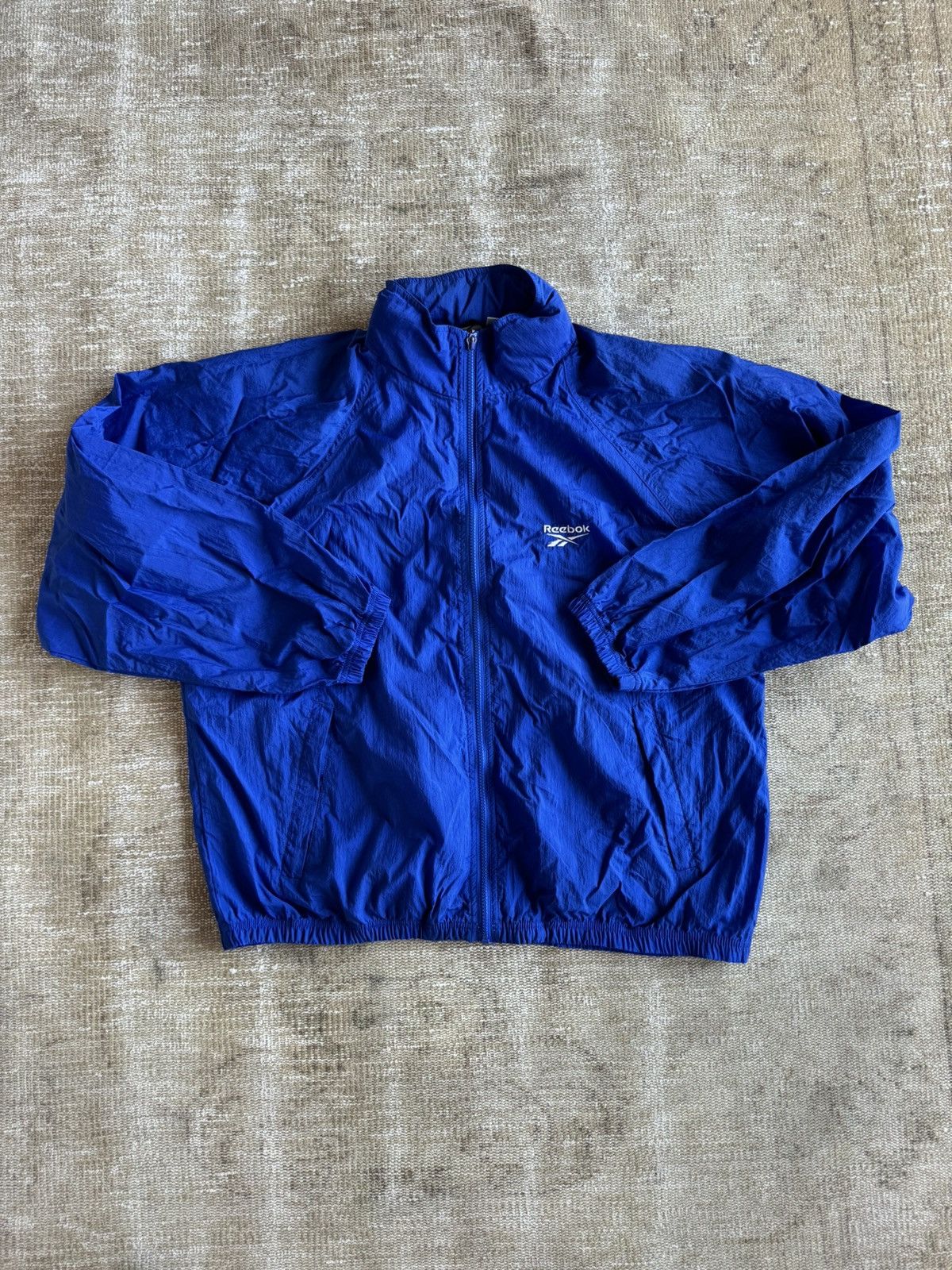 Reebok Vintage 90s Reebok windbreaker track jacket blue Size US L / EU 52-54 / 3 - 7 Thumbnail