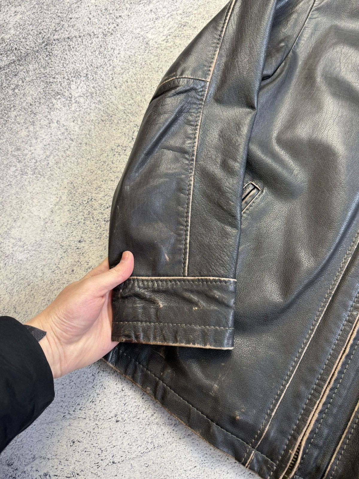 camel active Vintage Camel Active Leather Jacket Rare Old Money Size US M / EU 48-50 / 2 - 10 Thumbnail