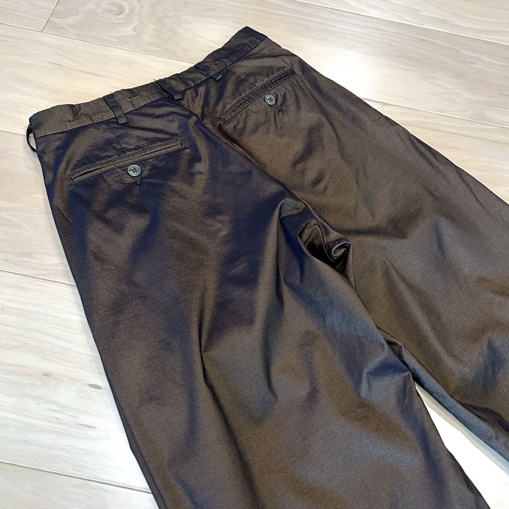 DKNY VINTAGE DKNY Dress Pants Wide-Leg High Rise 26W 27In Inseam Pearlescent Nylon Blend Mulher Womens Pants Size 26" / US 2 / IT 38 - 4 Thumbnail