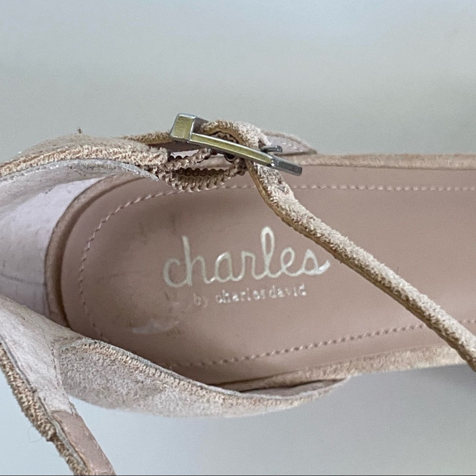Other New Charles by Charles David Tan Suede Wedge Sandals Size US 10 / IT 40 - 5 Thumbnail
