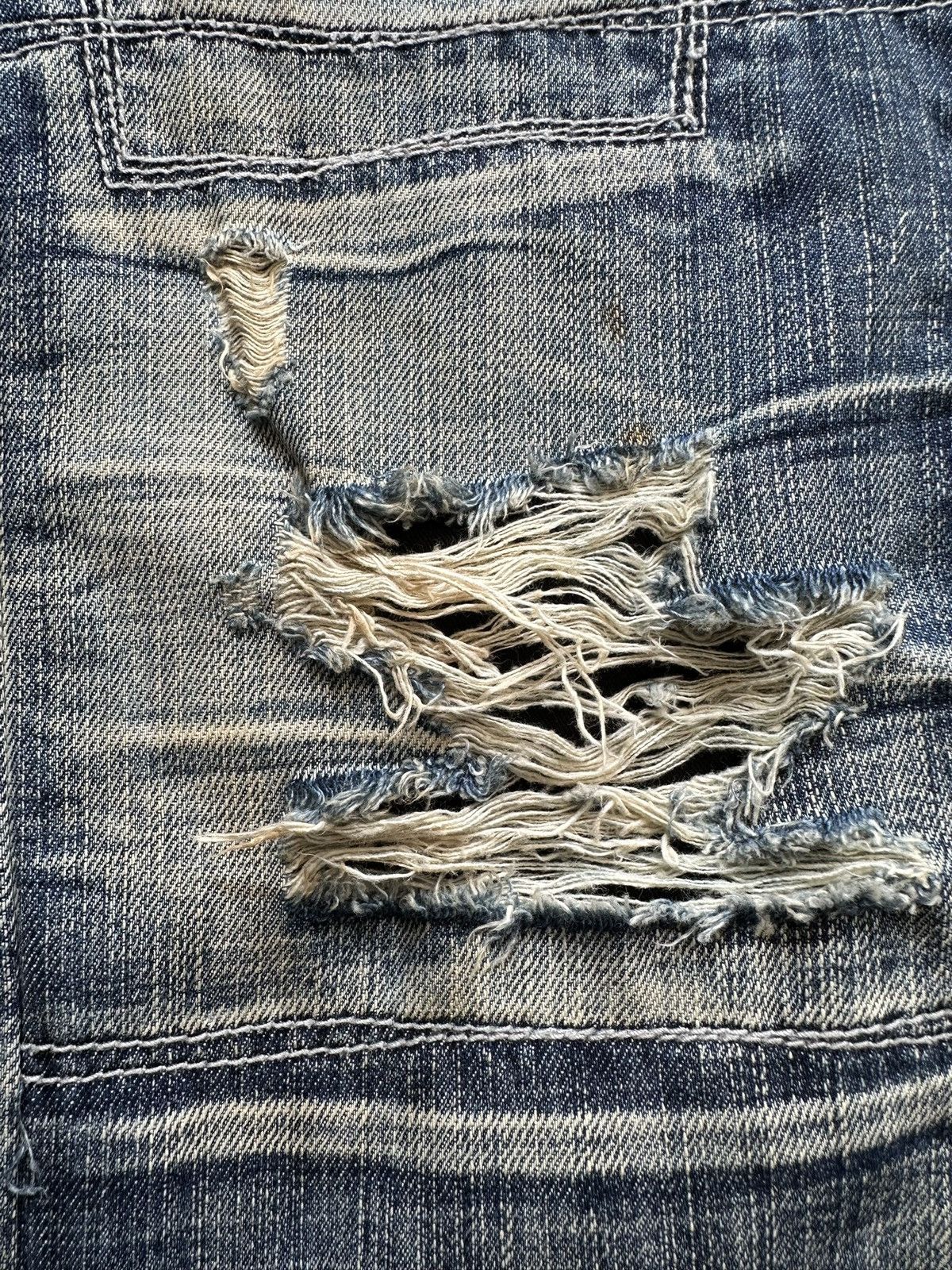 5351 POUR LES HOMMES SS2009 Edge Rupert ''Rockstar Edge '' distressed boro denim Size US 32 / EU 48 - 17 Thumbnail