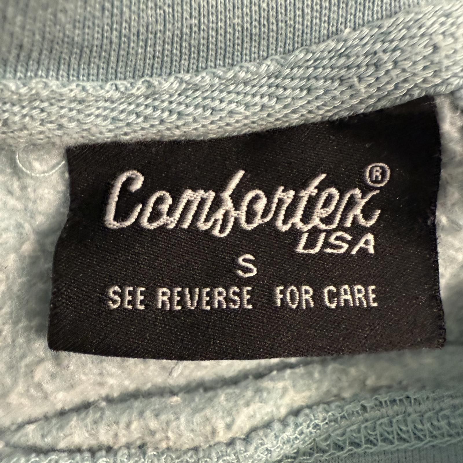 Comfort Colors Vtg VAIL Crewneck Embroidered Logo Sweatshirt Light Blue - S Size S / US 4 / IT 40 - 3 Thumbnail