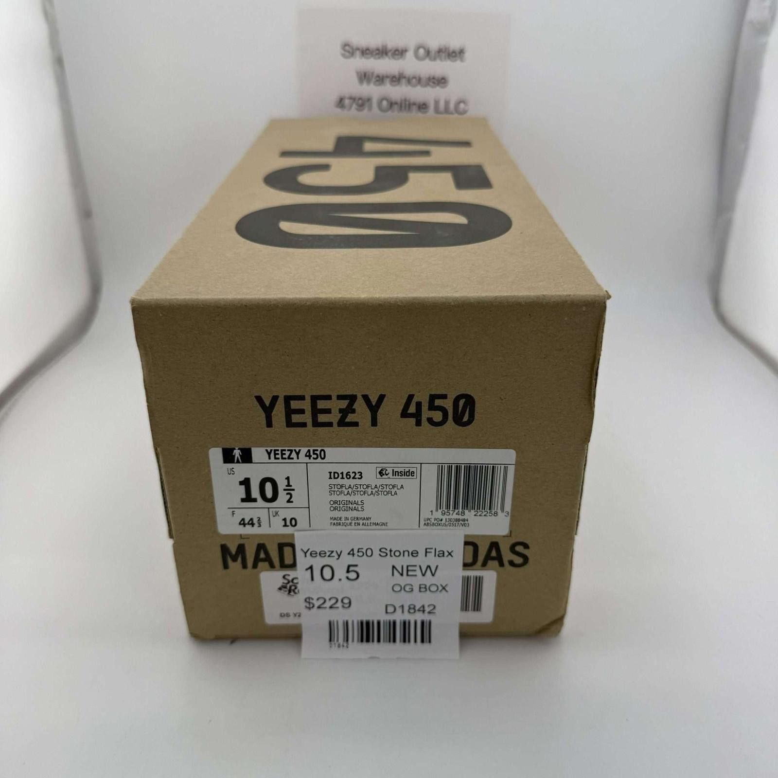 Adidas Adidas Yeezy 450 Stone Flax US 10.5 New Size US 10.5 / EU 43-44 - 7 Thumbnail