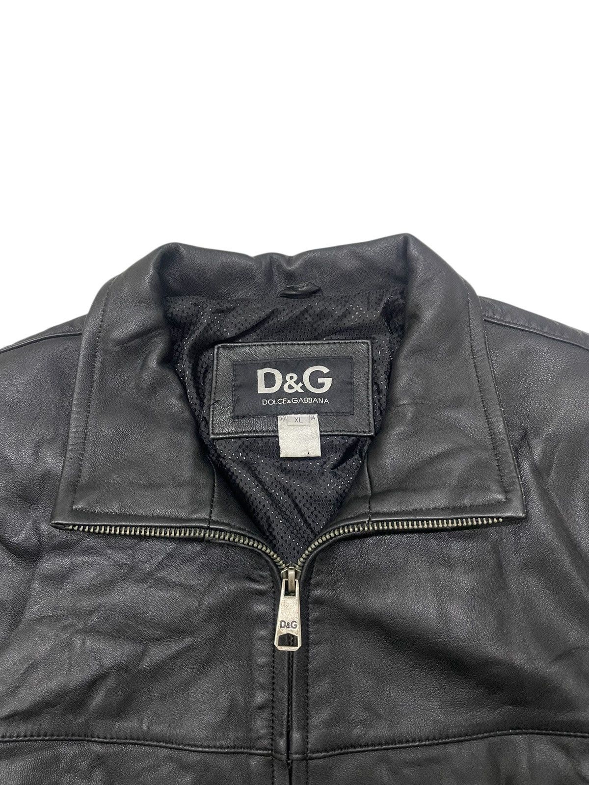 Dolce & Gabbana Vintage D&G Dolce&Gabbana Leathers Jacket Size US L / EU 52-54 / 3 - 3 Thumbnail