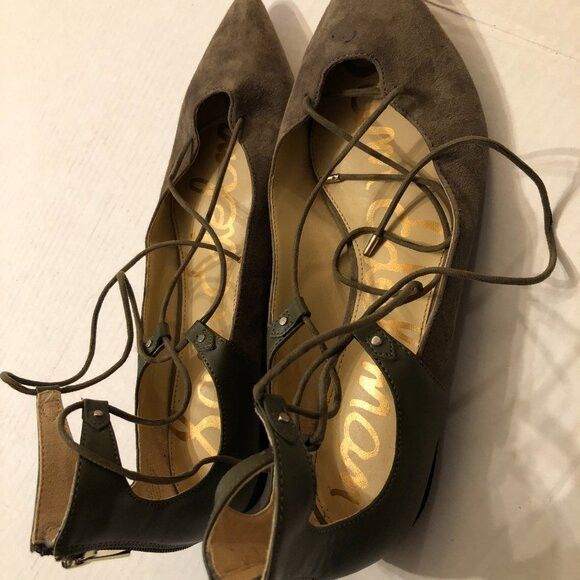 Sam Edelman SAM EDELMAN WOMEN'S GREEN LEATHER SHOES SIZE: 10 Size US 10 / IT 40 - 7 Thumbnail