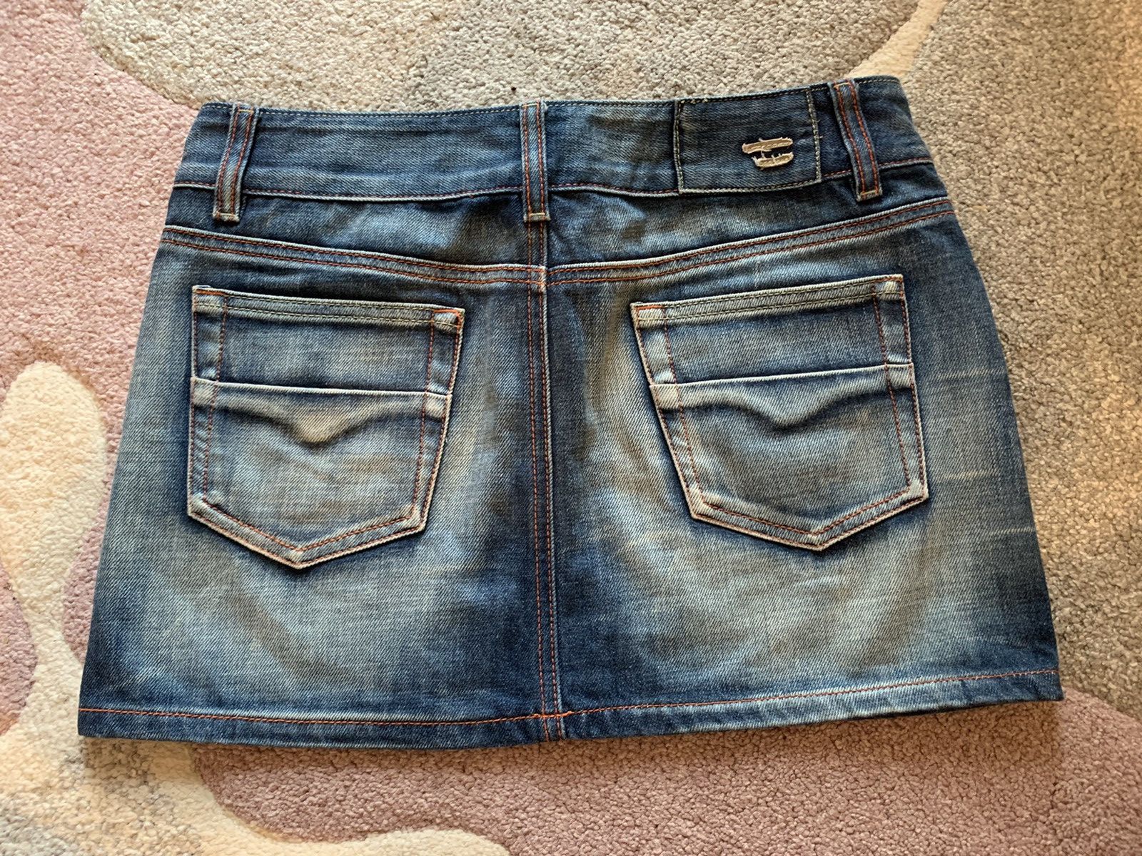 Diesel × Japanese Brand × Vintage Vintage Diesel Mini Denim Skirt Y2k Low Waisted Size 25" / US 0 / IT 36 - 2 Thumbnail