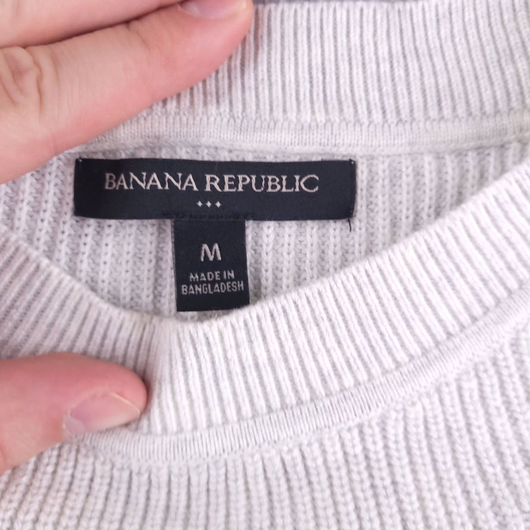 Banana Republic Banana Republic Sweater Womens Medium Knit White Golf Knit Old Money Pullover Size M / US 6-8 / IT 42-44 - 3 Thumbnail