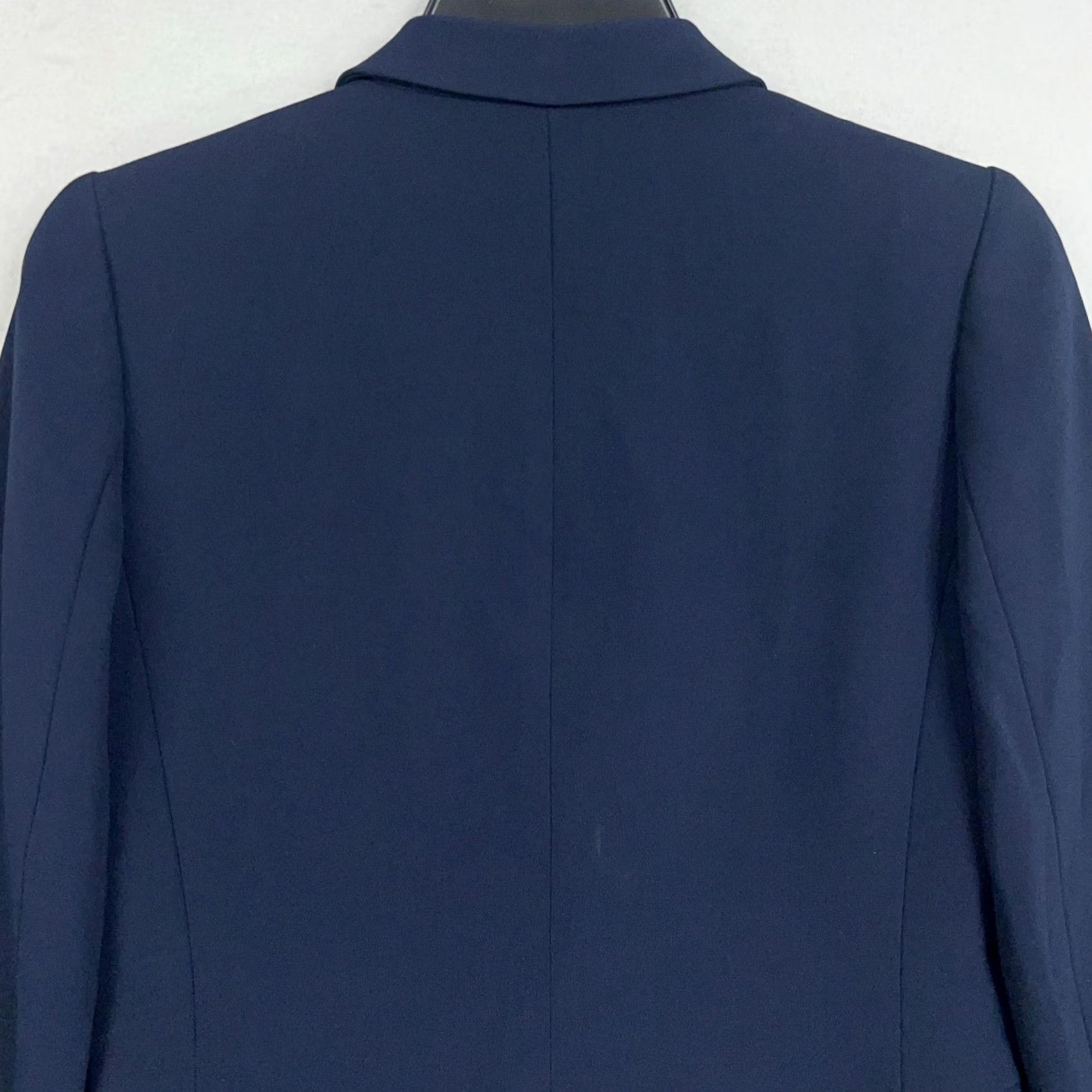 J.Crew J.CREW Collection Blazer Womens 2 Navy Blue Suit Jacket Office Minimal Capsule Jacket/Coat Blazer Size XS / US 0-2 / IT 36-38 - 7 Thumbnail