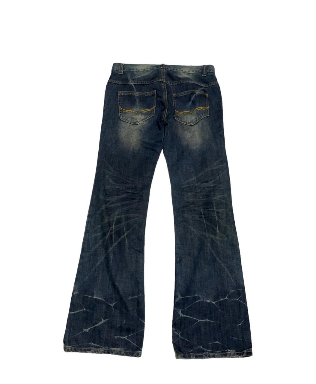 GOSTAR DE FUGA × Japanese Brand × Tornado Mart Fuga Distressed Flare Jeans Size US 31 - 2 Thumbnail