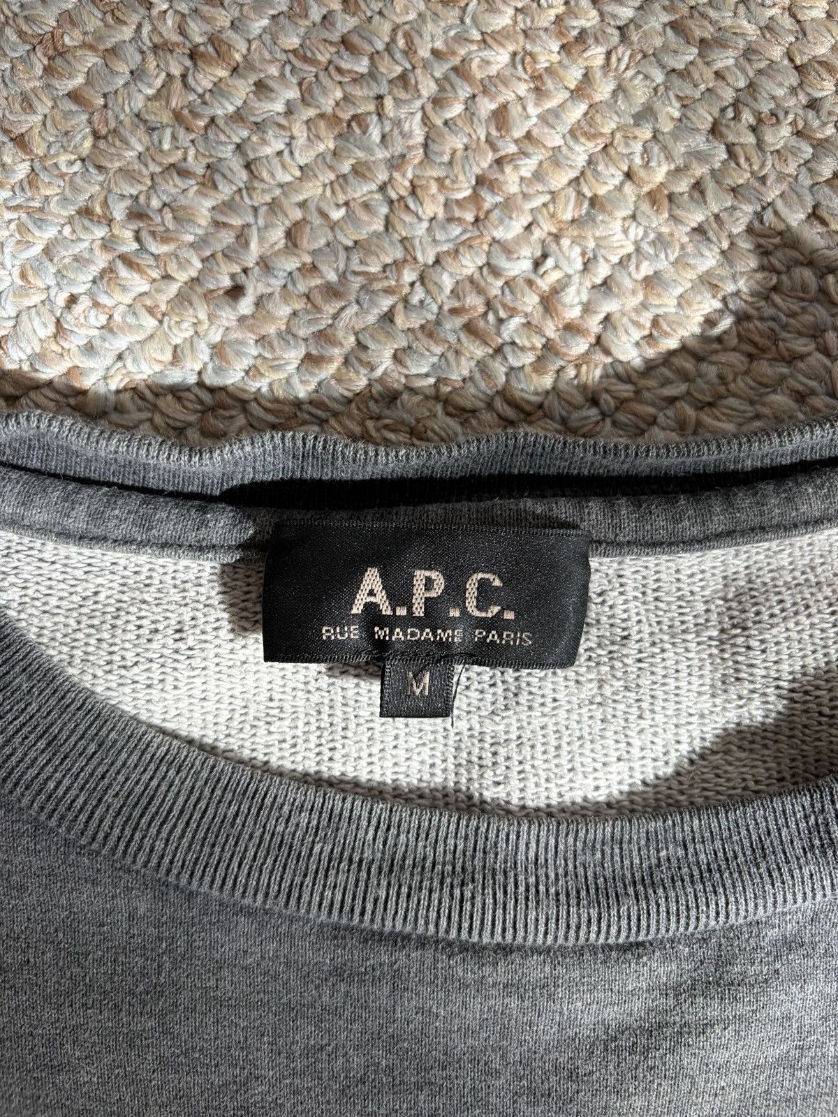 A.P.C. Gray APC sweatshirt with graphic Size US M / EU 48-50 / 2 - 3 Thumbnail
