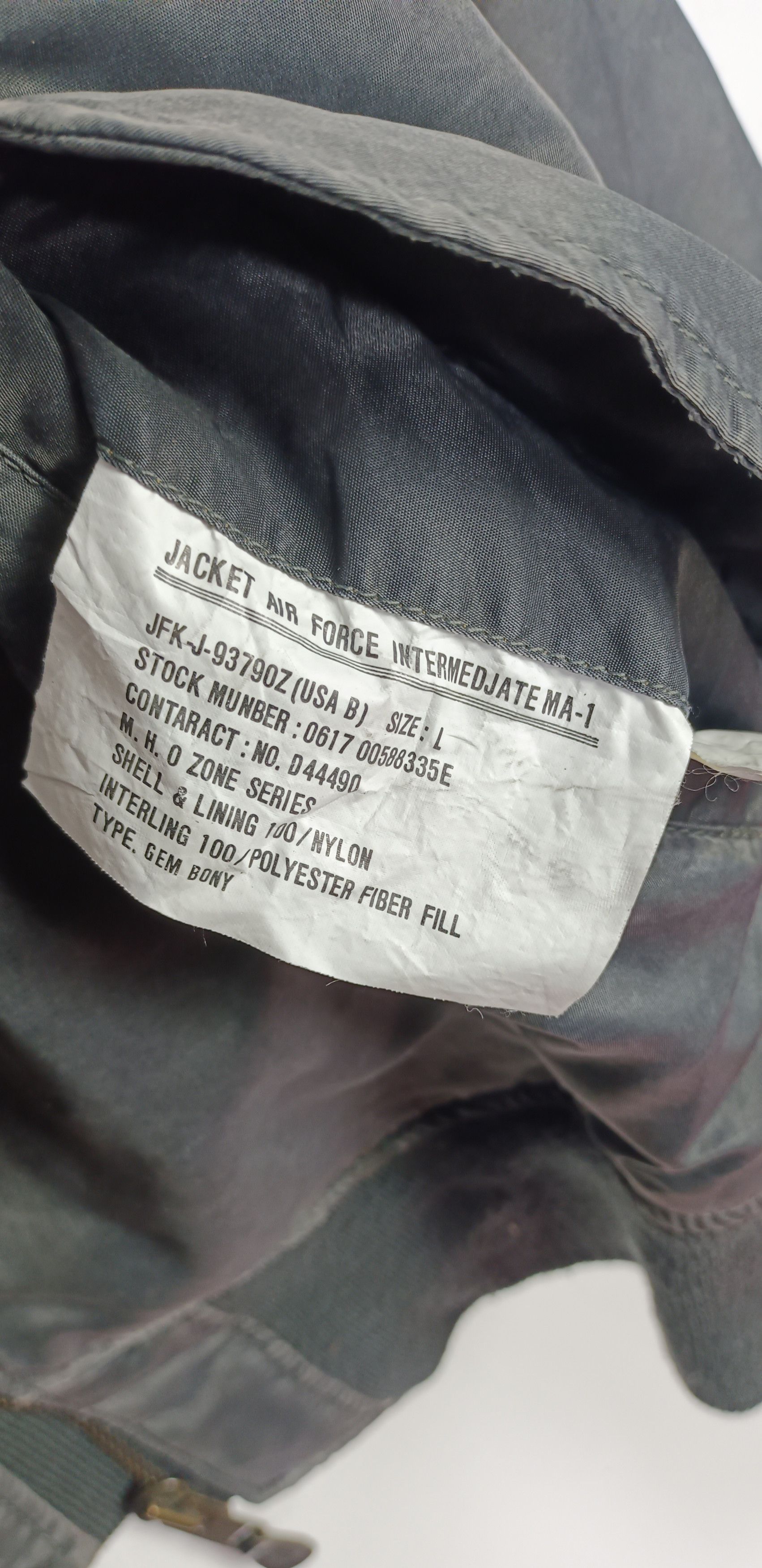 Alpha Industries 80s Ma-1 Intermediate Bomber Jacket Cold Weather Size US L / EU 52-54 / 3 - 13 Thumbnail