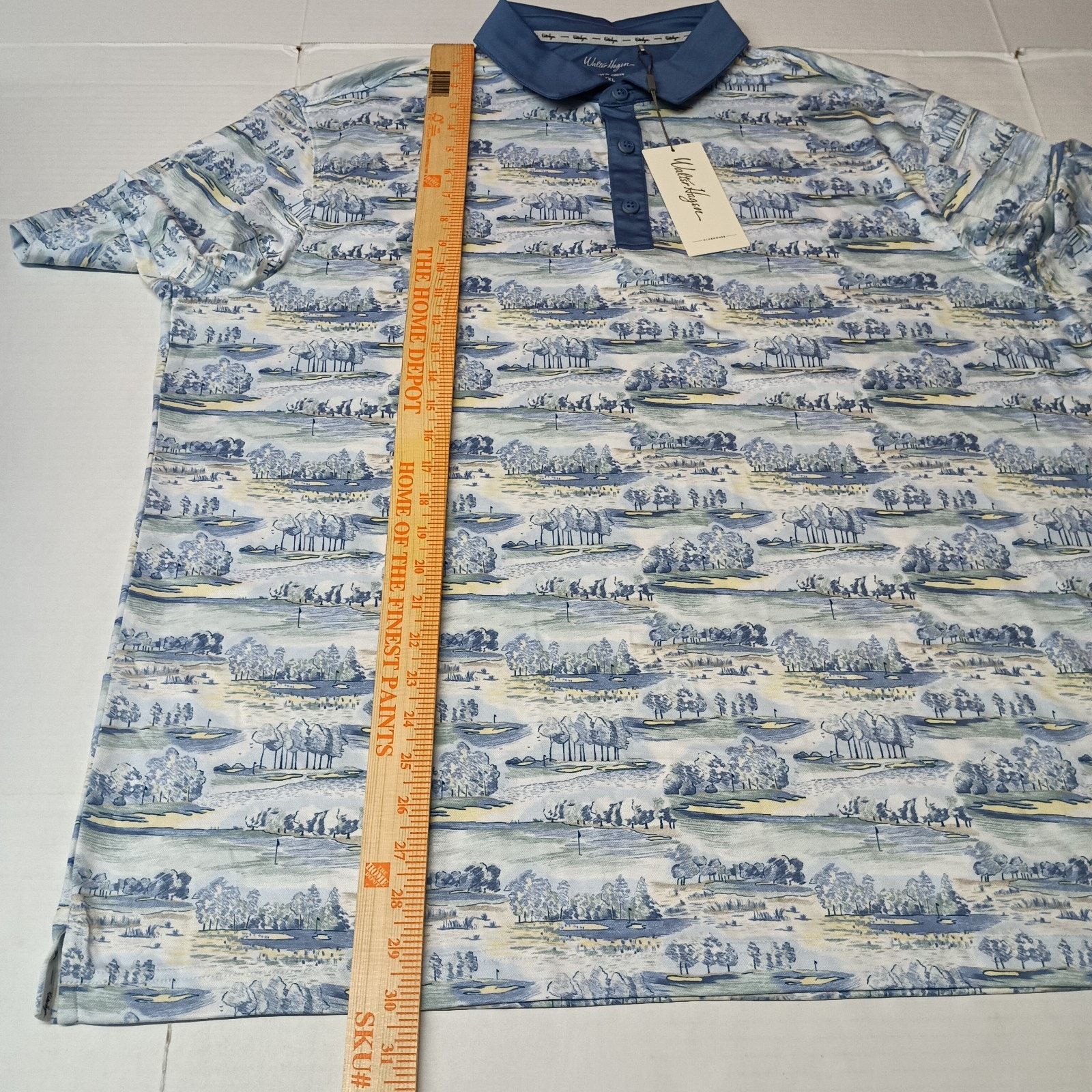 Other Walter Hagen Clubhouse Polo Shirt Men's 2XL White Blue Size US XXL / EU 58 / 5 - 5 Thumbnail