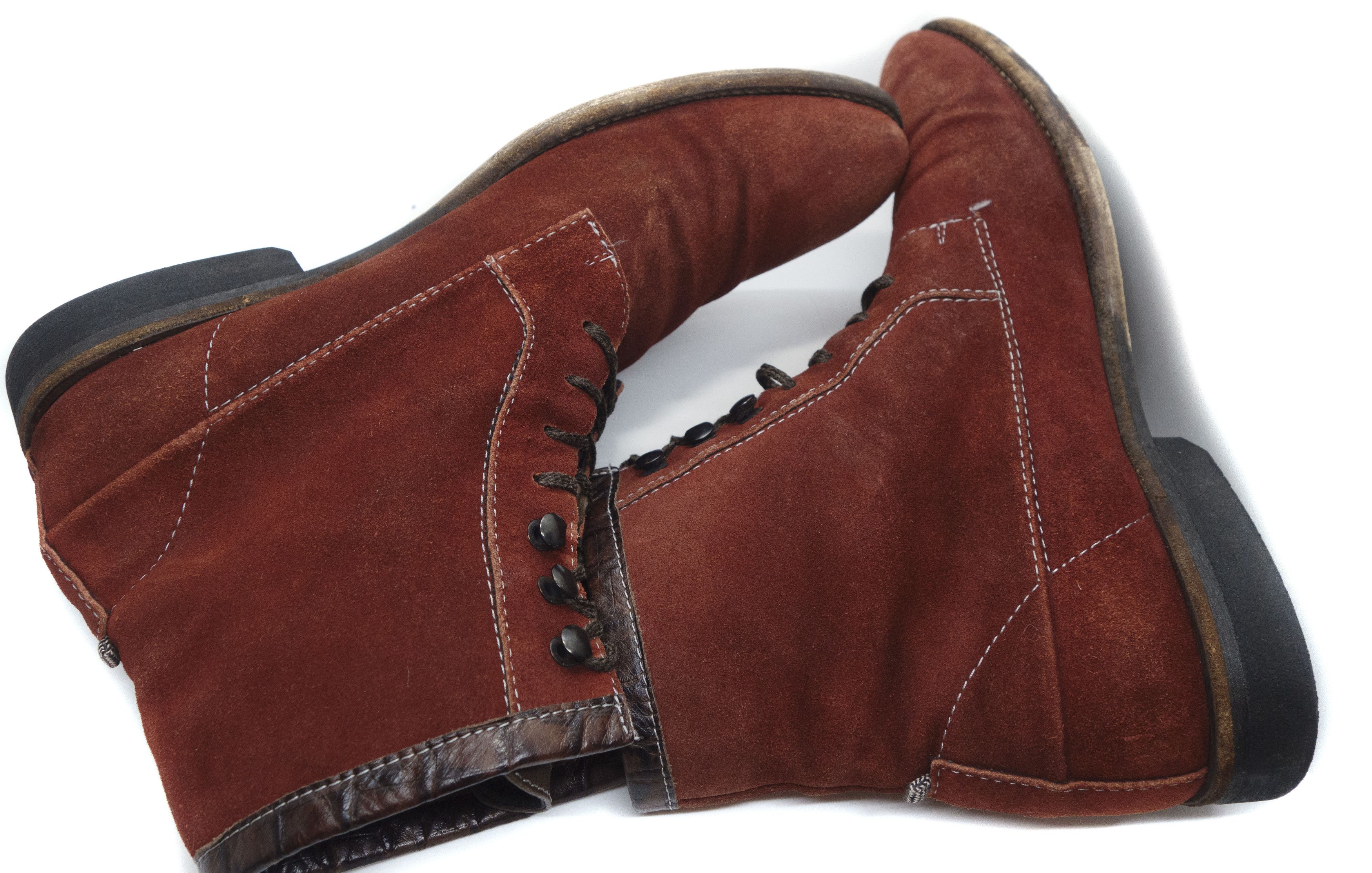 Floris van Bommel 00S Suede Boots Vintage Size US 11 / EU 44 - 6 Thumbnail