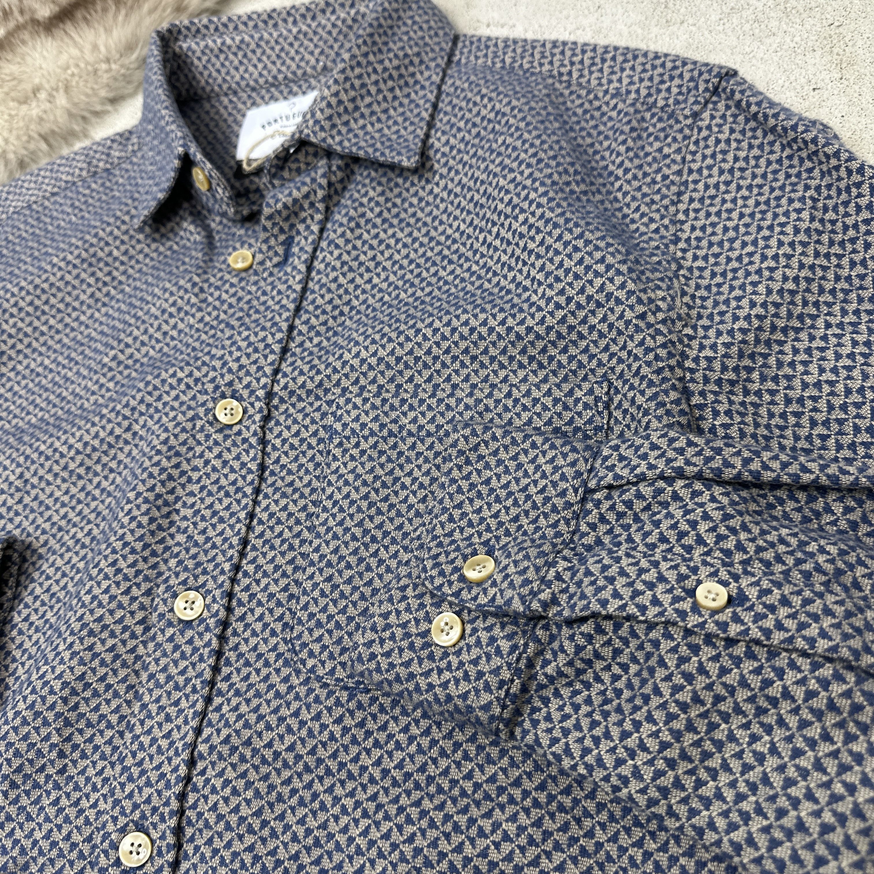 Portuguese Flannel Vintage Houndstooth Button Up Portuguese Flannel Shirt Y2K Size US M / EU 48-50 / 2 - 4 Thumbnail