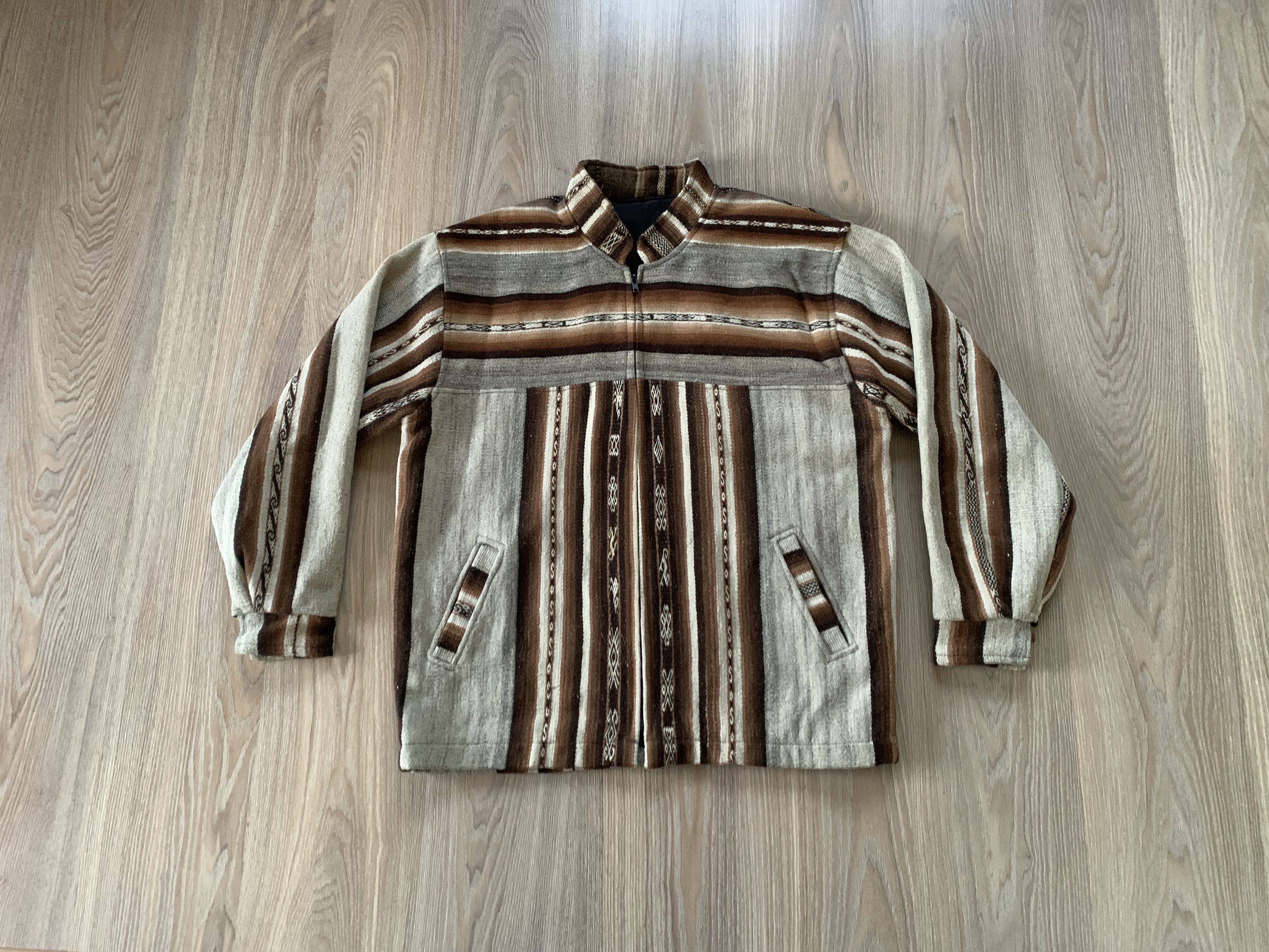 Handmade × Vintage Mens Vintage Tweed Handmade Jacket Size US L / EU 52-54 / 3 - 1 Thumbnail