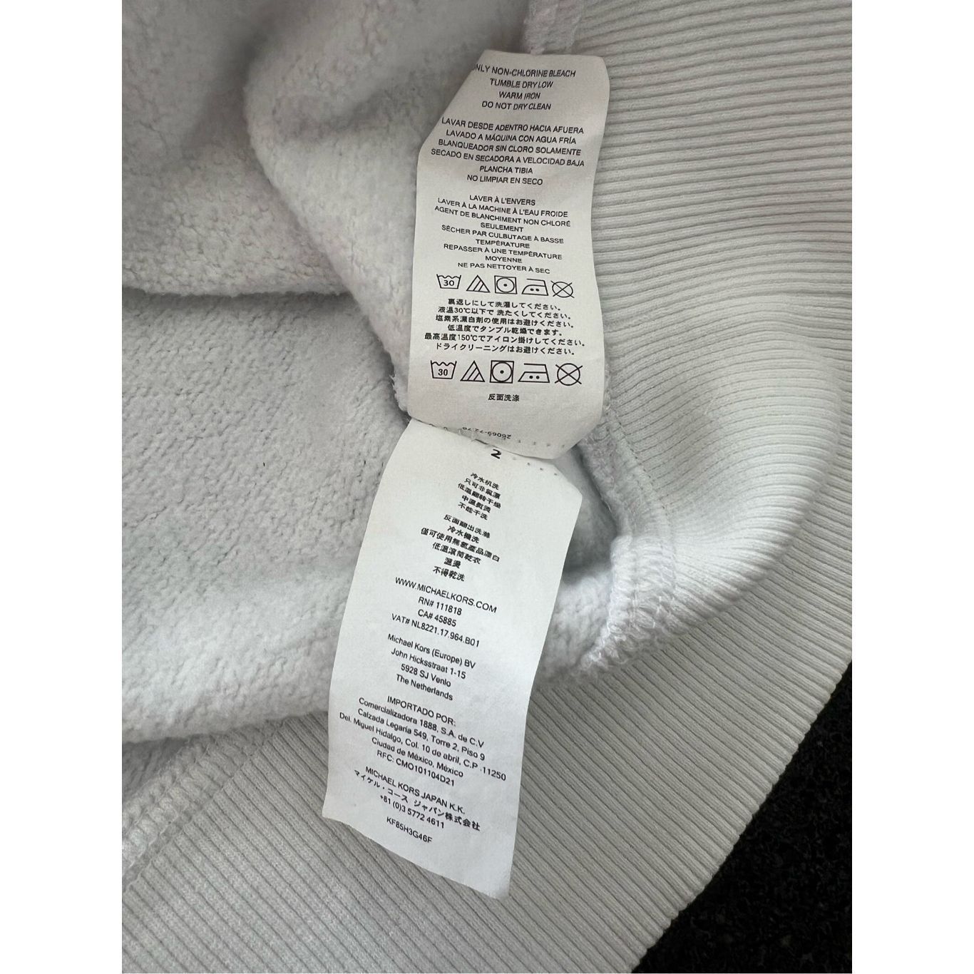 Michael Kors Michael Kors white Sweatshirt size S Size US S / EU 44-46 / 1 - 6 Thumbnail