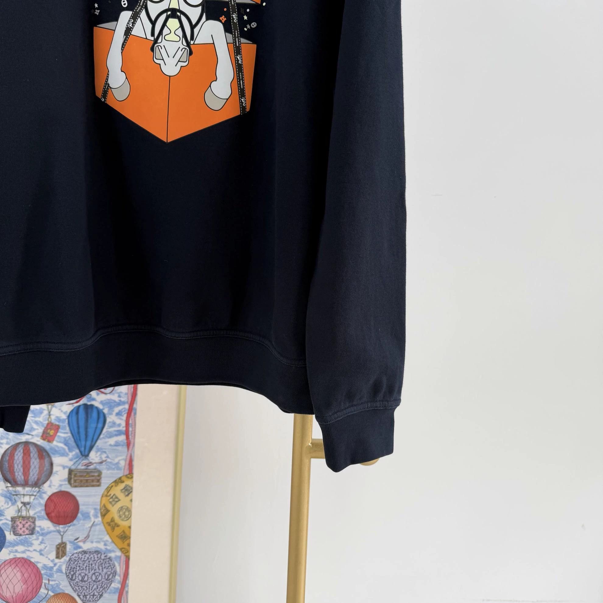 Hermes HERMES Printed Crewneck Sweatshirt XL 3101 Size XL / US 12-14 / IT 48-50 - 4 Thumbnail