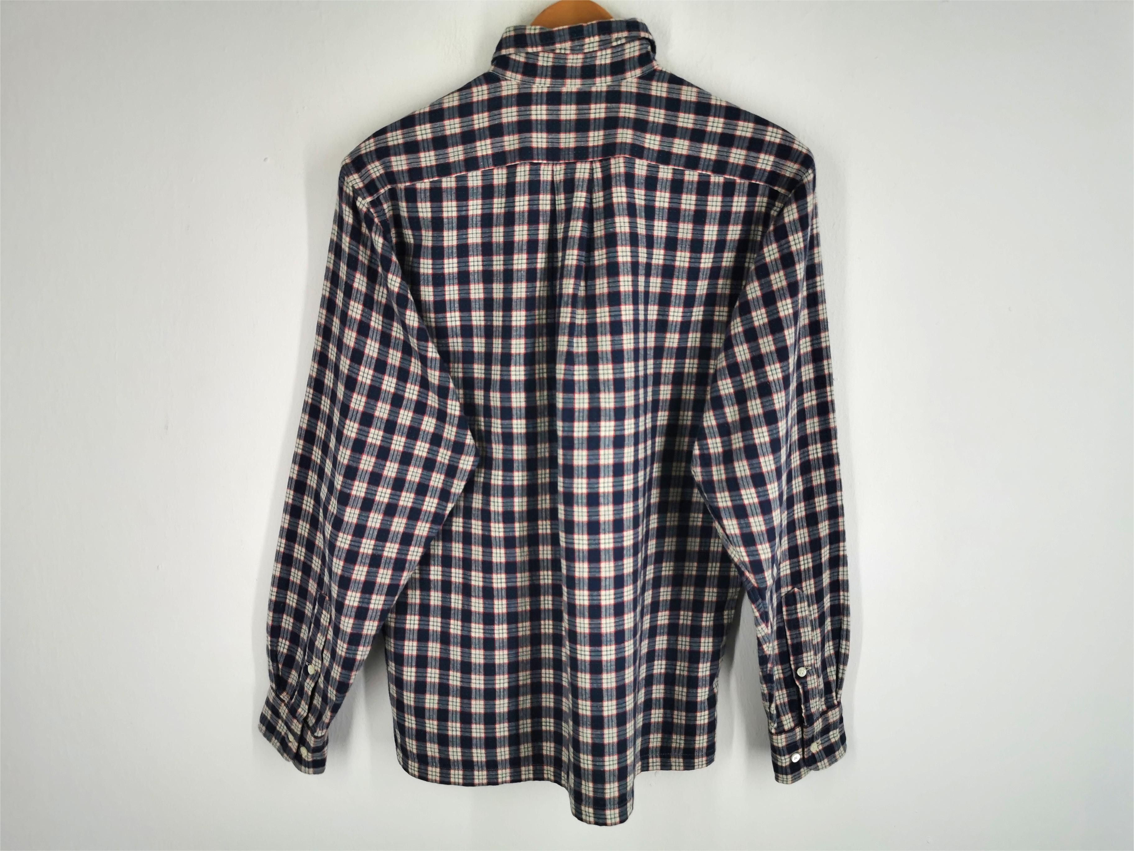 Sugar Cane Vintage 90s Sugar Cane Flannel Checkred Button Shirt Size M Size US M / EU 48-50 / 2 - 2 Thumbnail