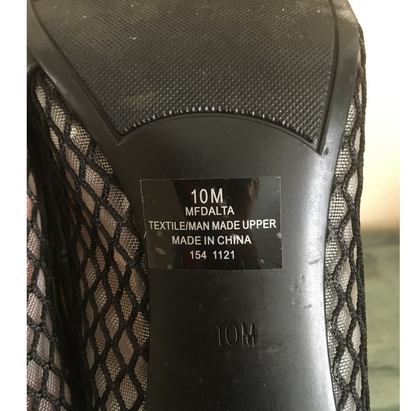 Marc Fisher Marc Fisher Dalta 10M Black Fishnet Inspired Stiletto Heels Size US 10 / IT 40 - 7 Thumbnail