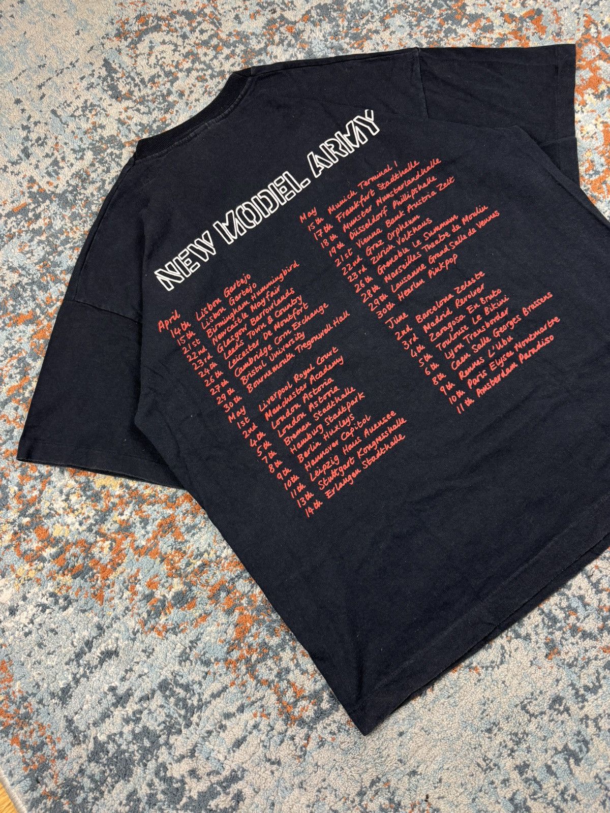 Band Tees Rare Vintage 1991 New Model Army tour graphic band tee Size US XL / EU 56 / 4 - 4 Thumbnail