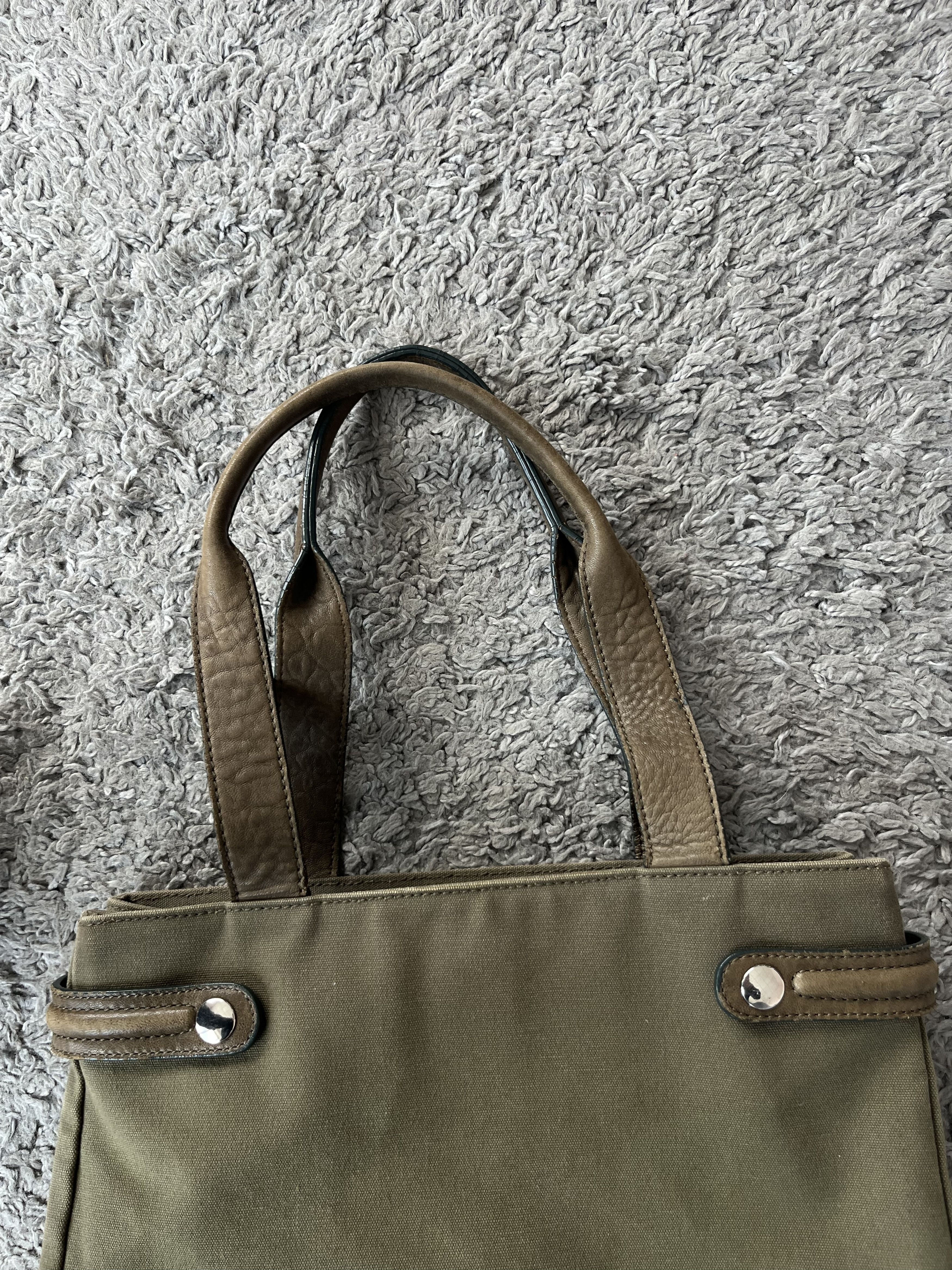 John Galliano GALLIANO Vintage Leather Handbags Big Logo Y2K Streetwear Size ONE SIZE - 4 Thumbnail