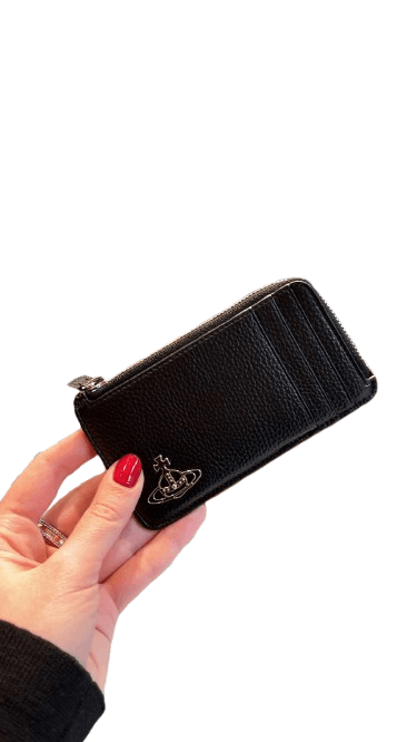 Vivienne Westwood o1f1d3z0426 Size: OS / Re-Vegan Zip Card Holder in Black Size ONE SIZE - 1 Thumbnail