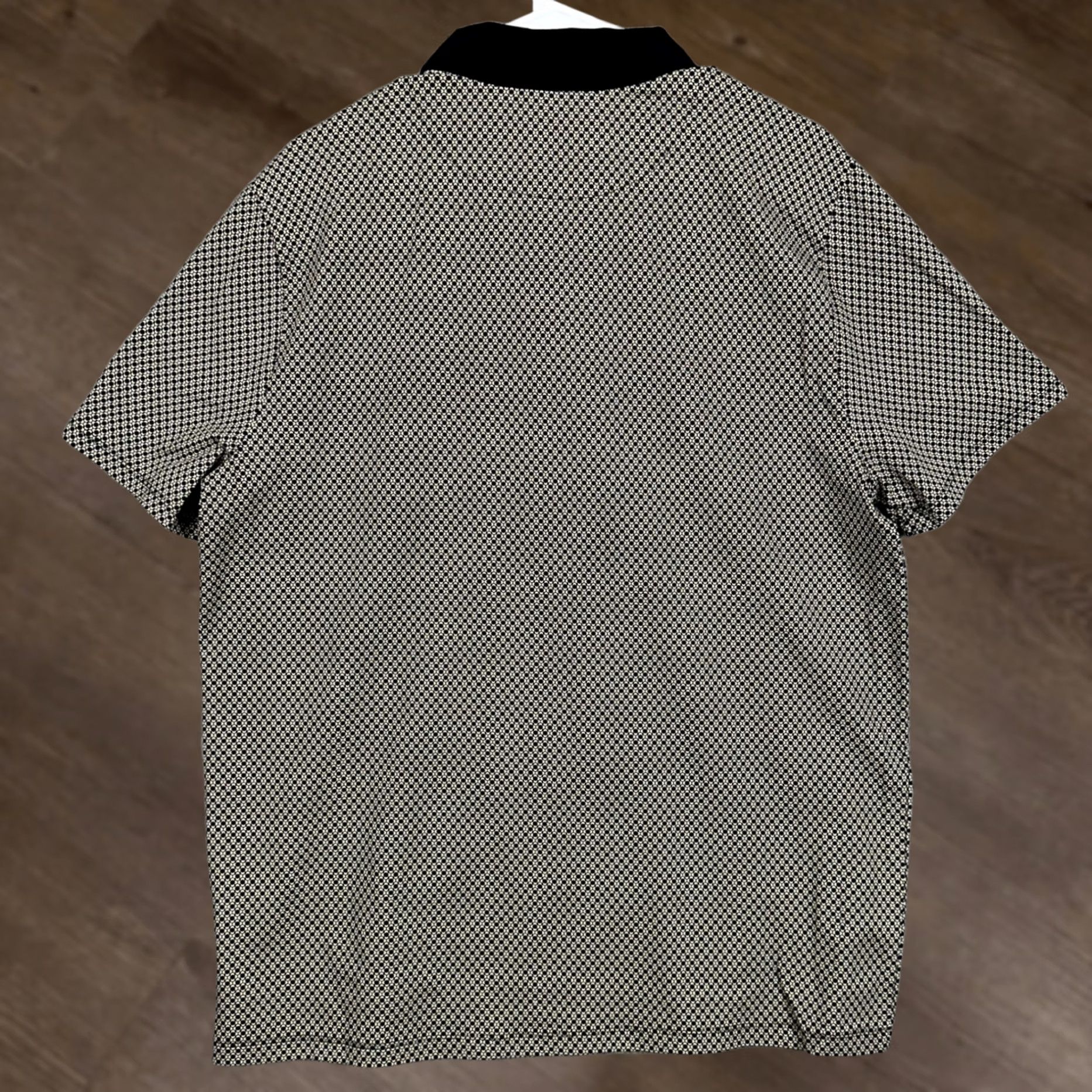 Express Express Polo Shirt Mens Large Black Tan Geometric Short Sleeve Stretch Rugby NEW Size US L / EU 52-54 / 3 - 1 Thumbnail