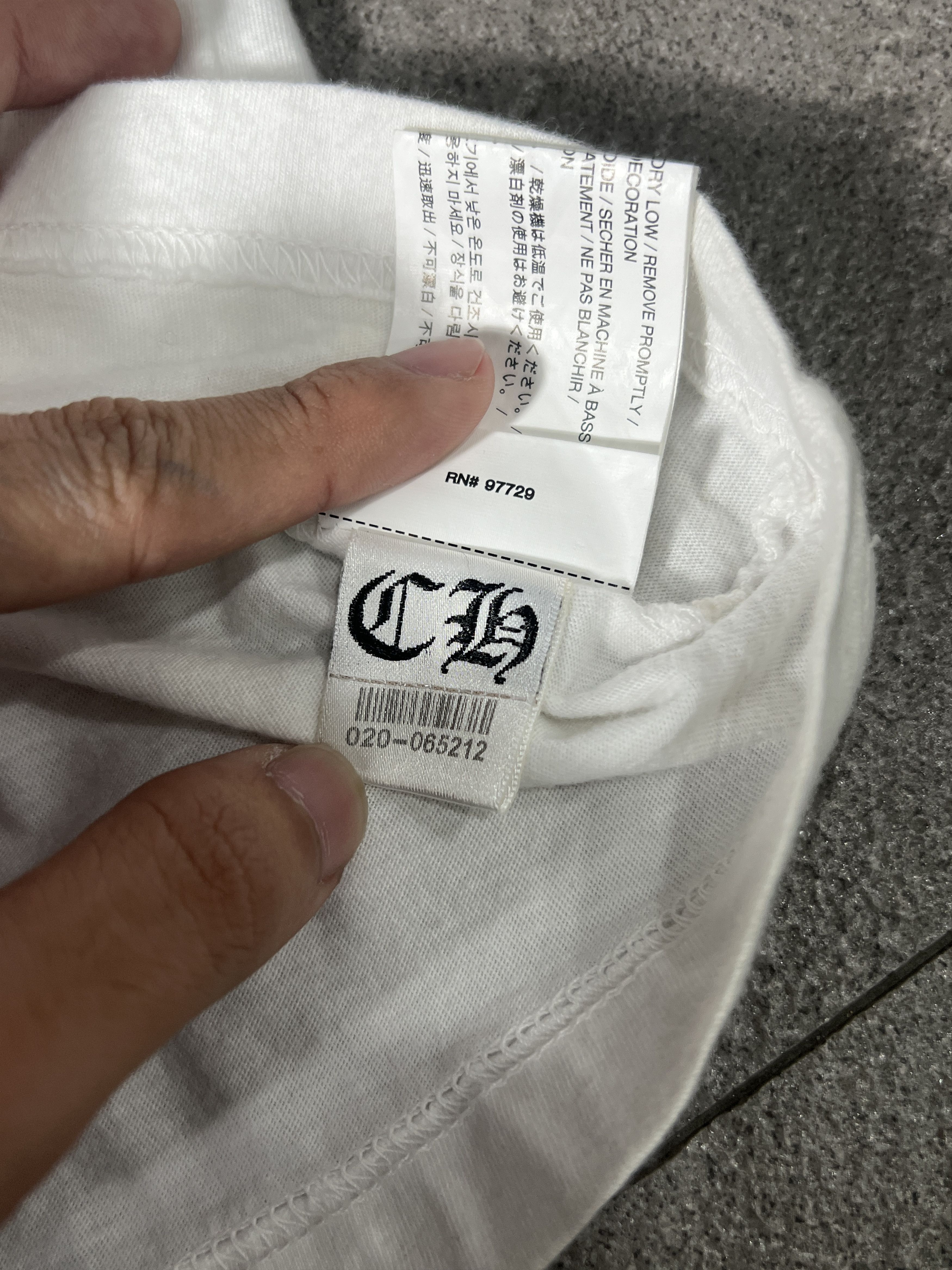 Chrome Hearts Chrome Hearts Gradient Logo L/S Tee White XL USA Size US XL / EU 56 / 4 - 8 Thumbnail