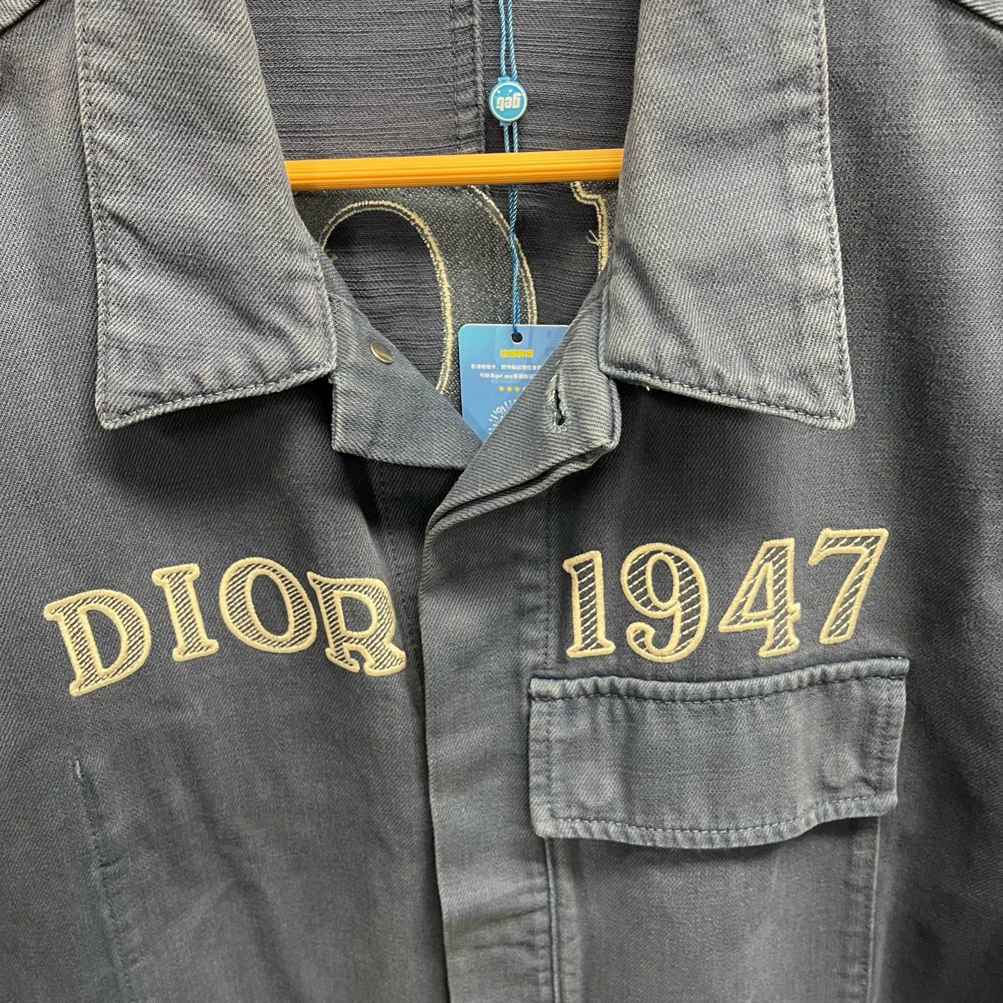 Dior Dior 1947 Embroidered Logo Denim Jacket Size 50 New Size US M / EU 48-50 / 2 - 4 Thumbnail