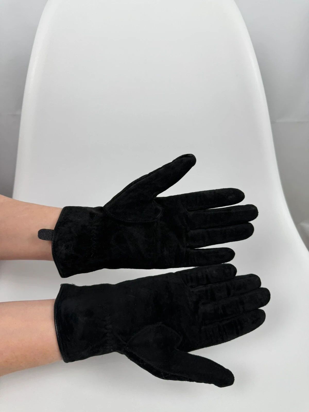 Marks & Spencer Marks & Spencer Leather Gloves Nubuck Quilted size M Size ONE SIZE - 3 Thumbnail