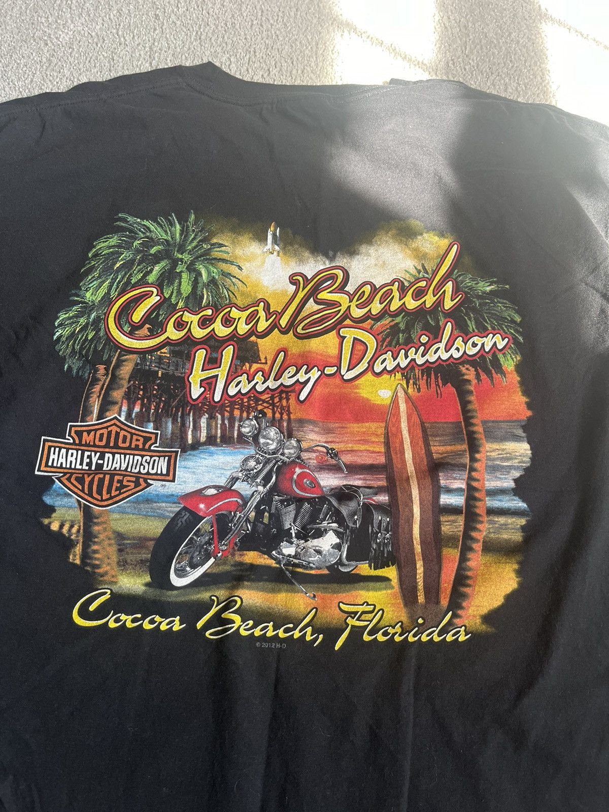 Harley Davidson 2018 Harley Davidson Cocoa Beach Florida tshirt Size US XL / EU 56 / 4 - 2 Thumbnail
