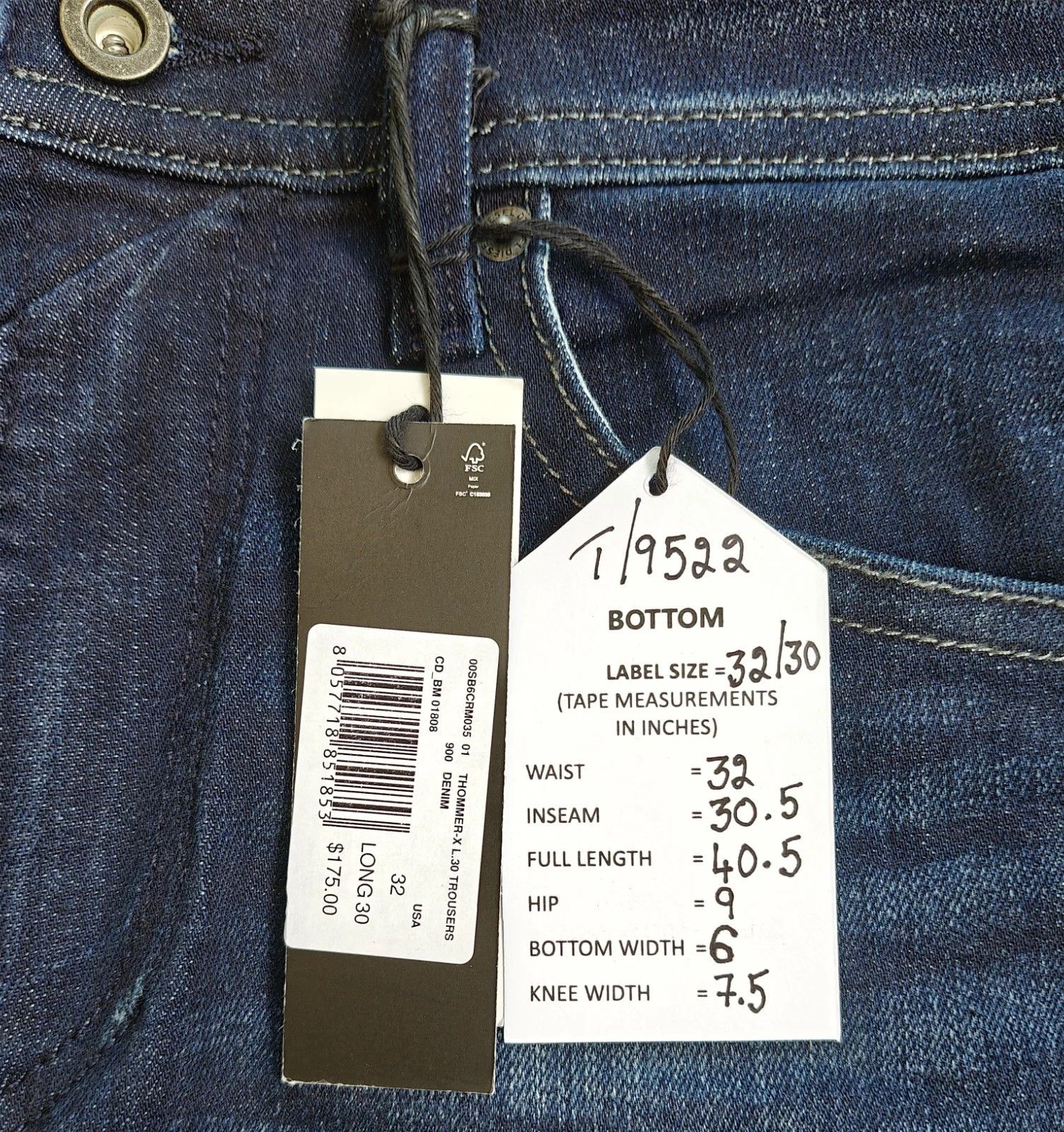 Diesel THOMMER-X L.30 MENS JEANS T/9522