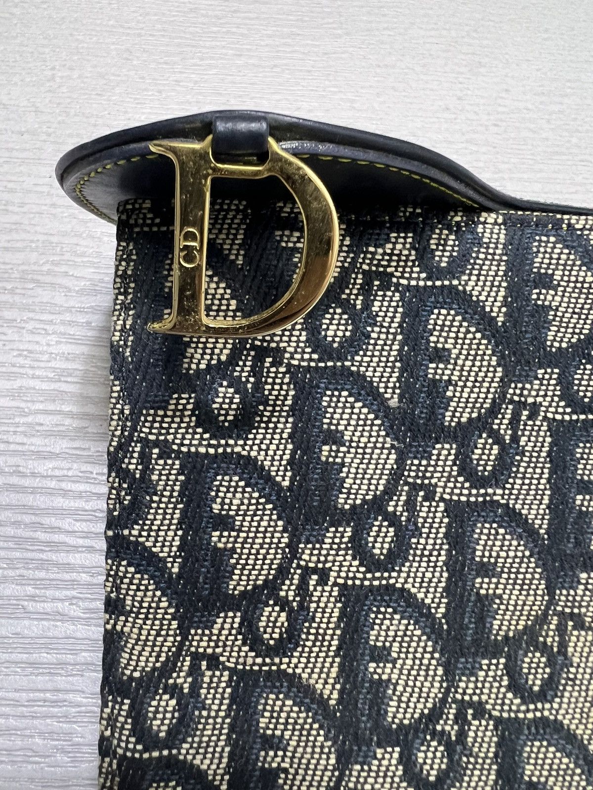 Christian Dior Monsieur Christian Dior - Monogram Trotter Saddle Flap Long Wallet Size ONE SIZE - 8 Thumbnail