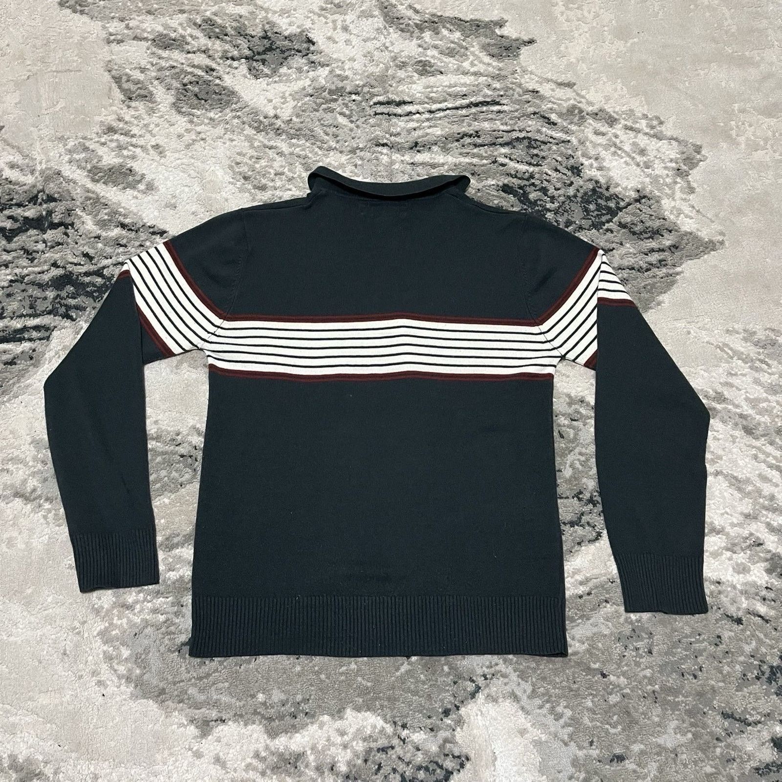 Fossil Vintage Fossil Old Money Sz M 90’s Striped Sweater Pullover Size US M / EU 48-50 / 2 - 2 Thumbnail